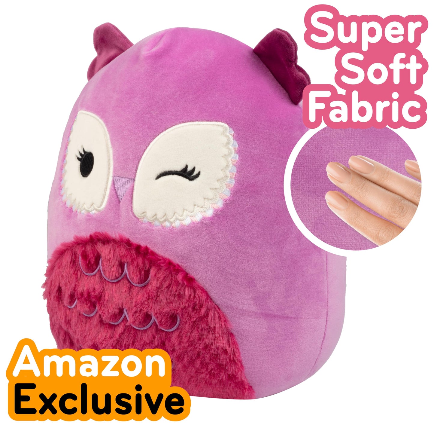 Squishmallows 10 Inch Aurora The Purple Owl - Official Jazwares Plush - Collectible Squishy Soft Stuffed Animal Toy - Gift for Kids, Boys, & Girls