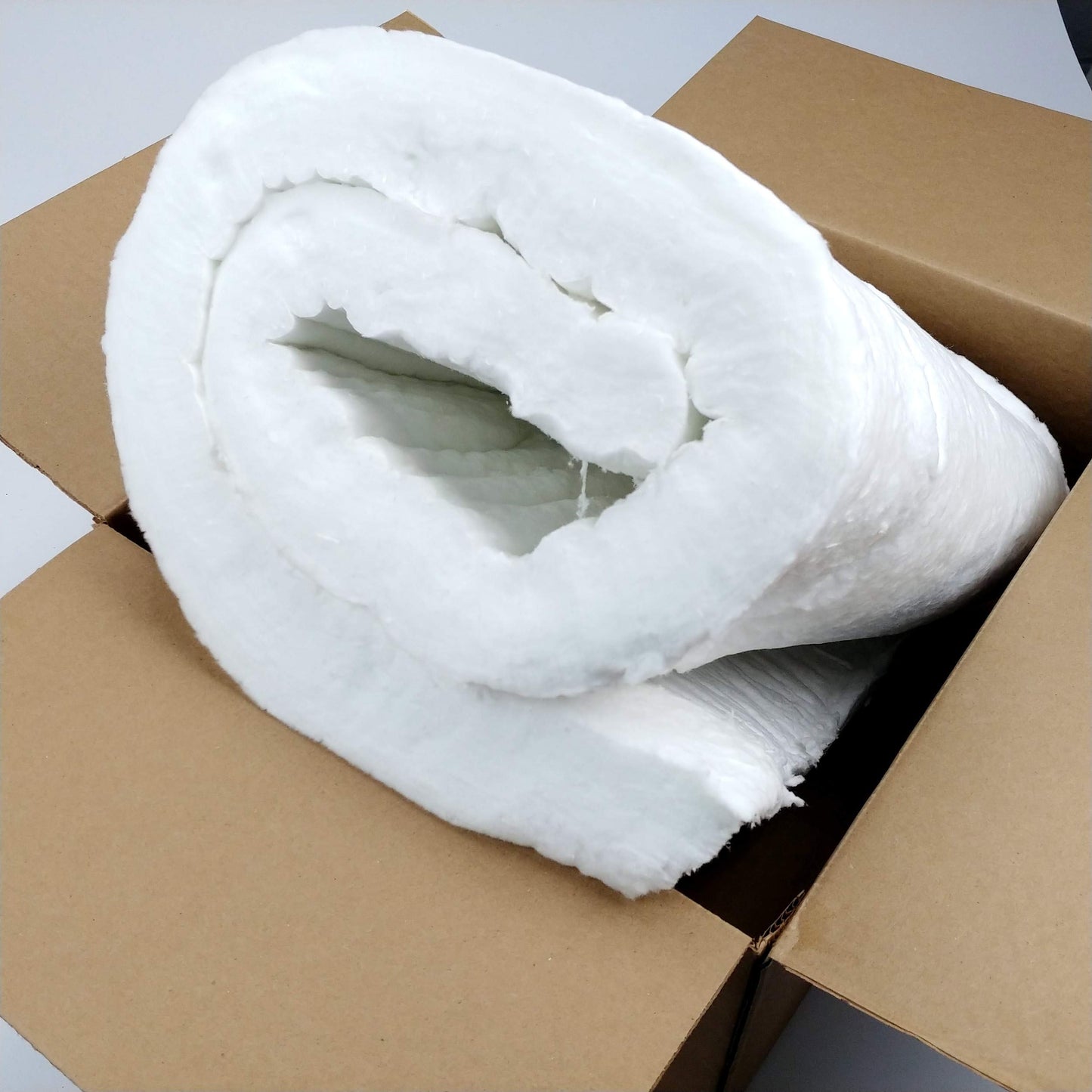 Ceramic Fiber Insulation, 2" Thick x 16" x 48", 2400F Fireproof Insulation Blanket, 3037E