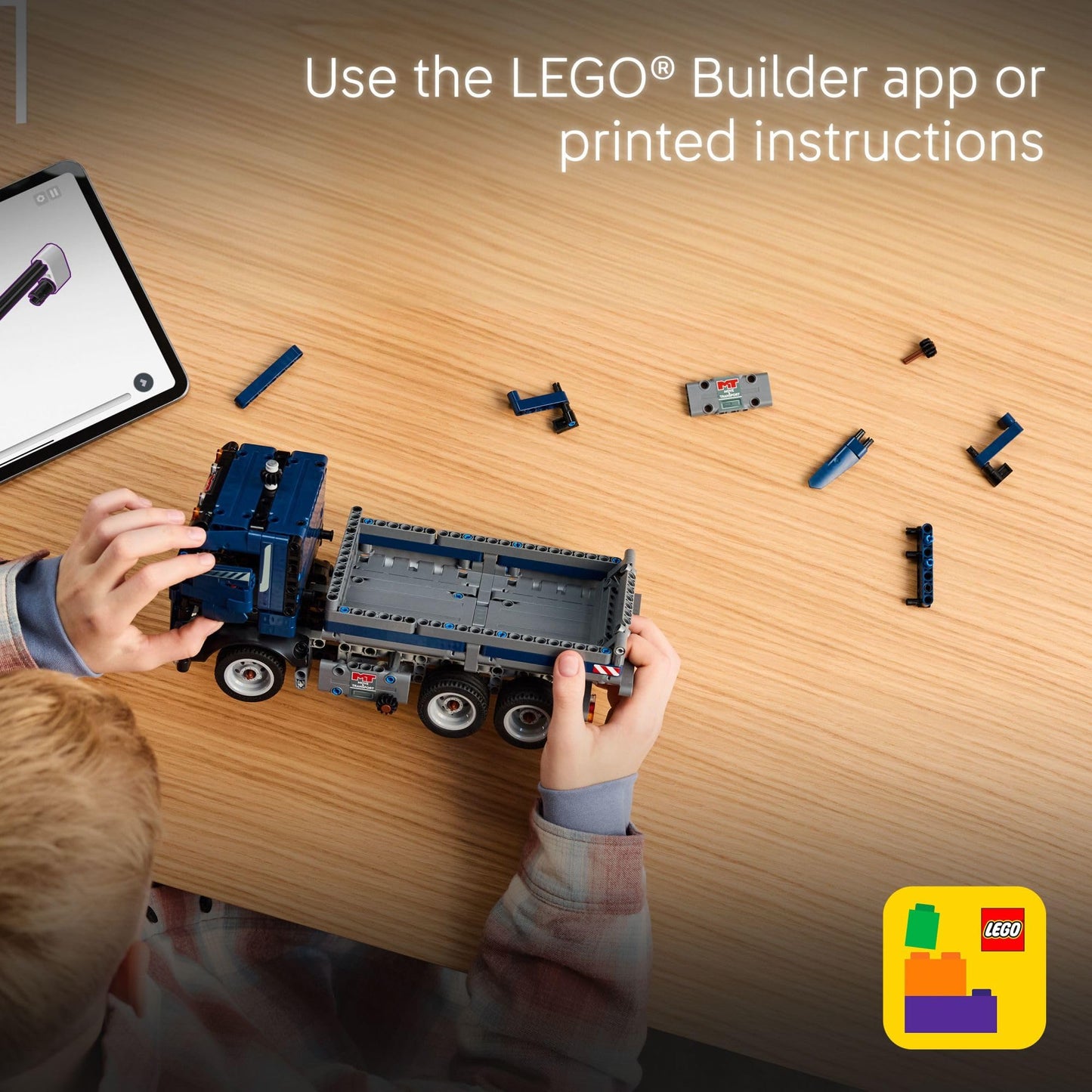 LEGO Technic Tipping Dump Truck Toy - Building Toy for Kids, Boys and Girls, Ages 9+, Construction Toy Truck - Birthday Gift Idea - 42203