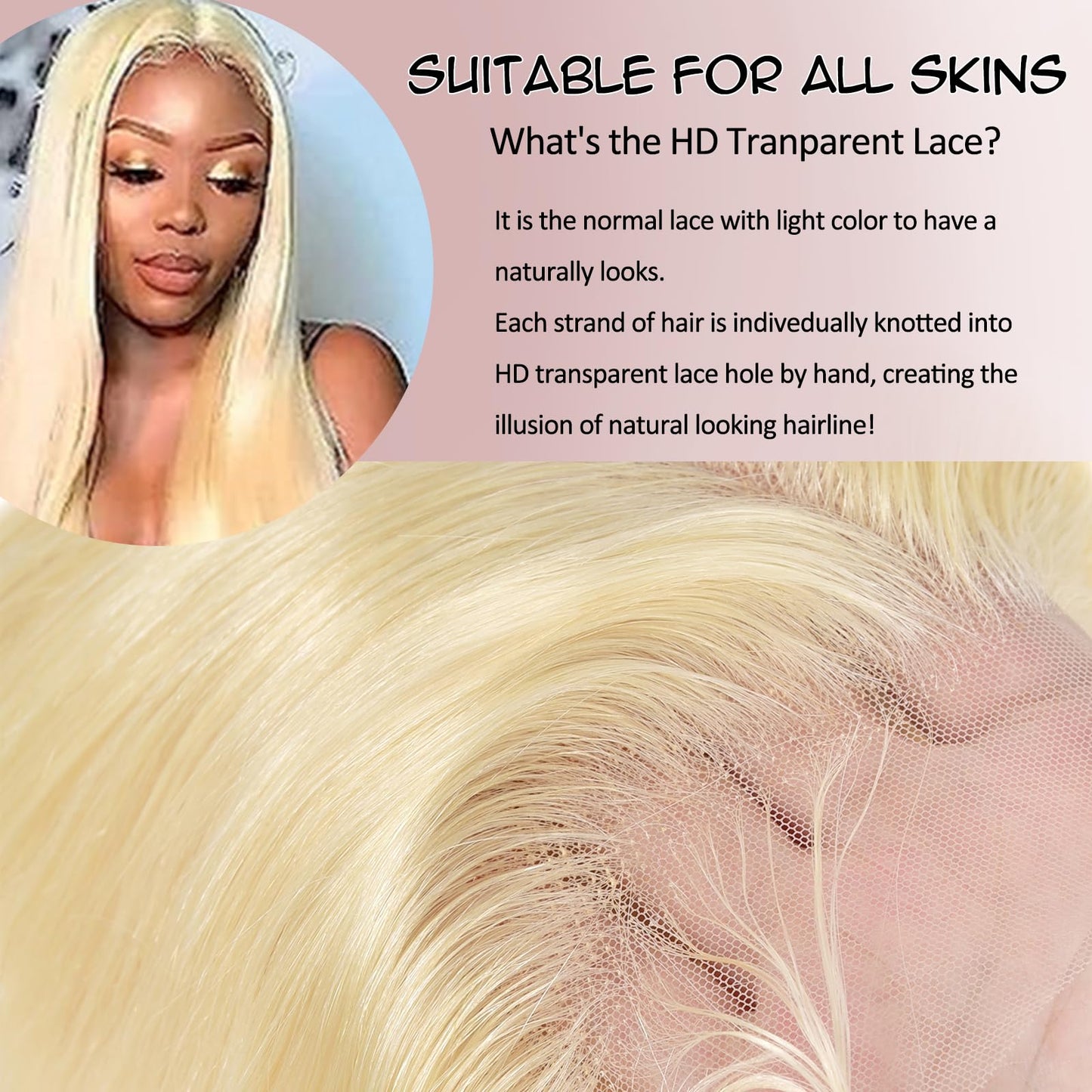 Nicele Ann 30 Inch 613 13x6 Lace Front Wig Human Hair 200 Density 613 Lace Front Wig Human Hair Straight Blonde Wig Human Hair Blonde Lace Frontal Wigs Pre Plucked (30 Inch, 613 13x6 Straight)