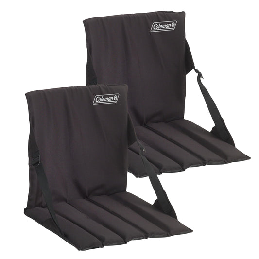 Coleman Stadium Seat, 2-Pack, with Built in Storage and Padded Seat, Easy to Carry