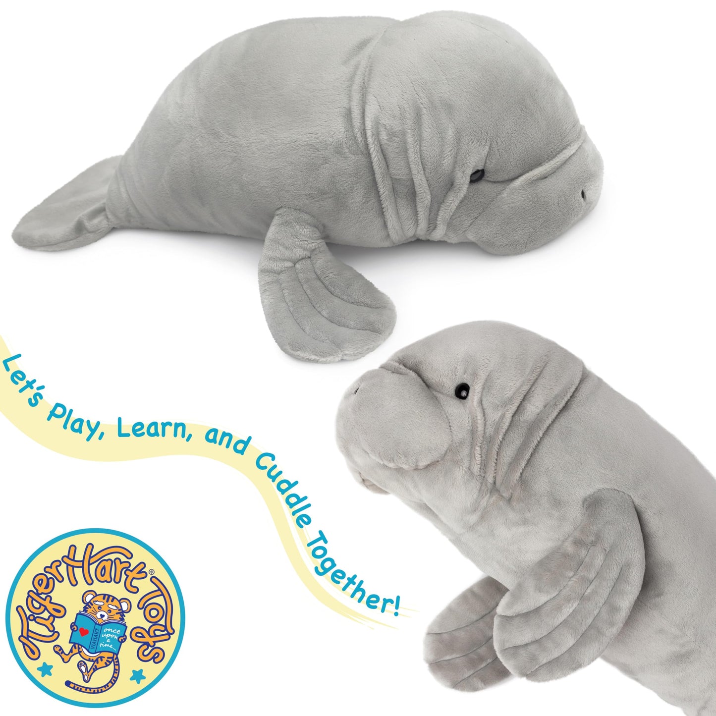 Morgan The Manatee - 21 Inch Stuffed Animal Plush - by TigerHart Toys (New Edition)