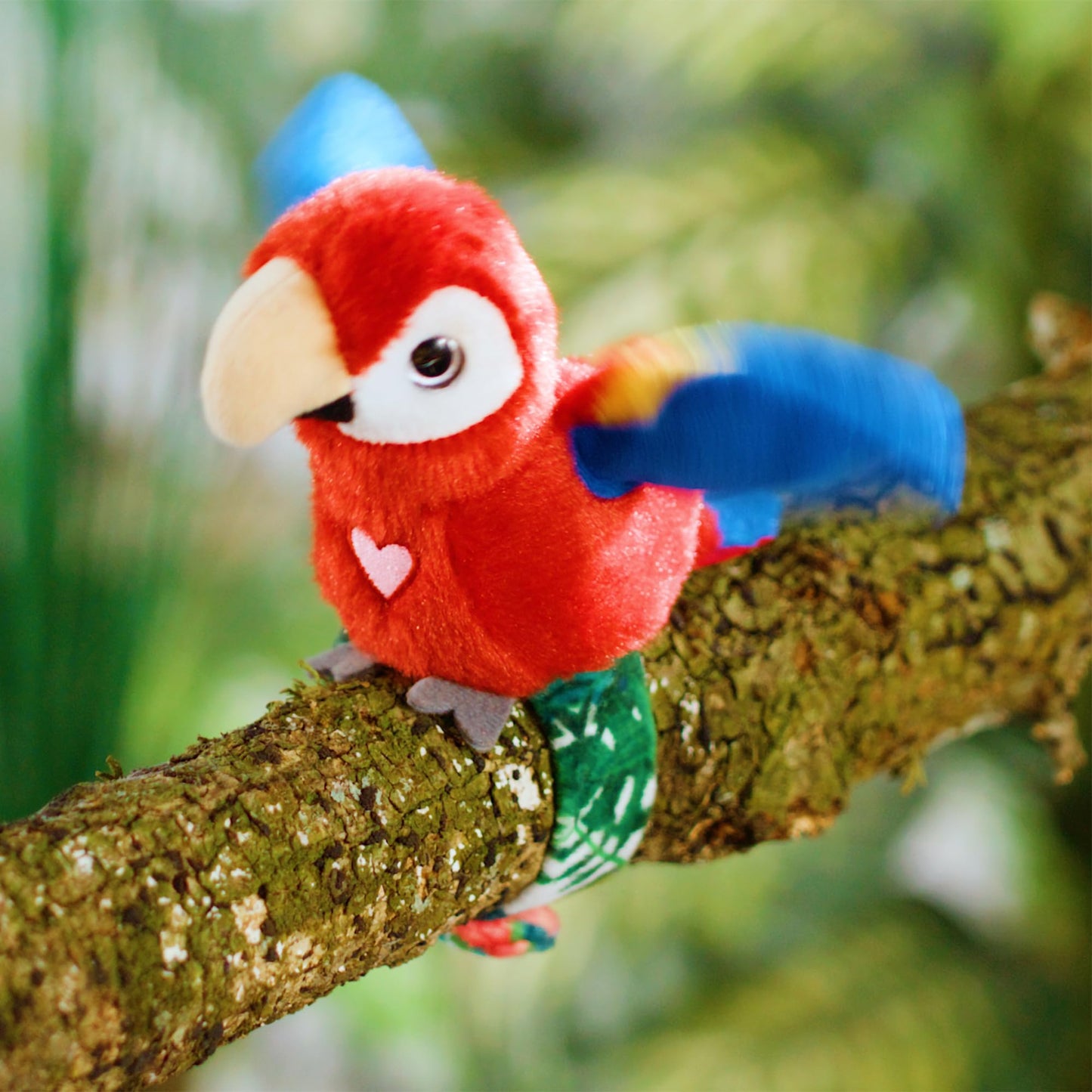 Happy Yappers: Birds 2 Pack - Oriole & Red Parrot - Slap Bracelet Interactive Plush Toy Birds, They Chat-Sing-Mimic Each Other, Flap Wings, Kids 3+