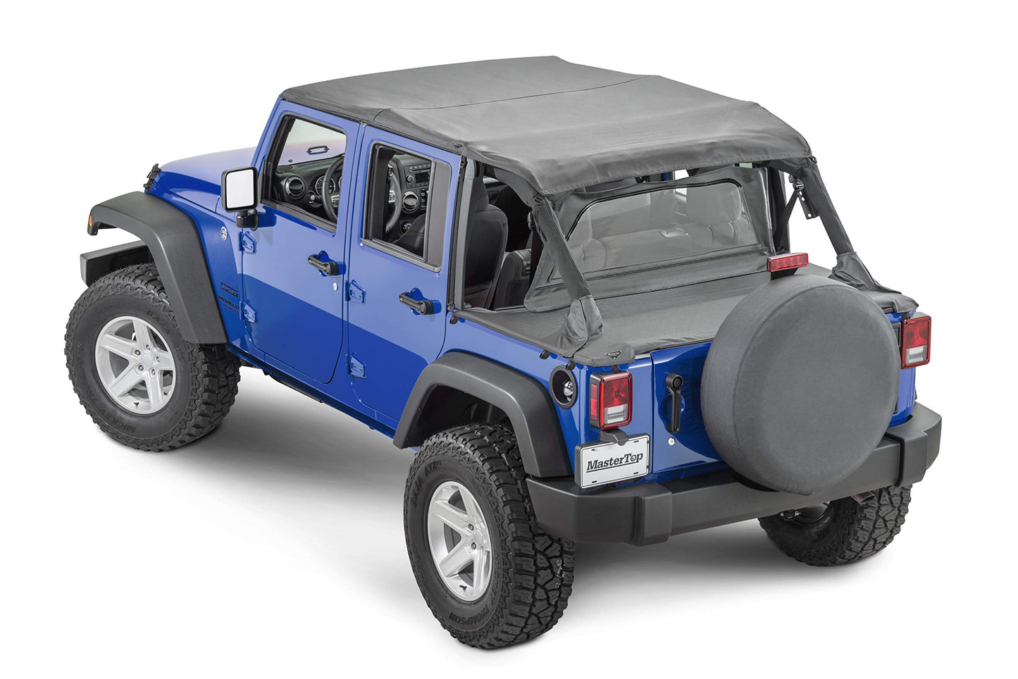 MasterTop Windshield Header compatible with 2007-2018 JK 2 and 4 Dr Wranglers| Required for Summer Soft Top Installations (Except MasterTop Mesh Tops)|for all Brands of Summer Soft Tops|14700001