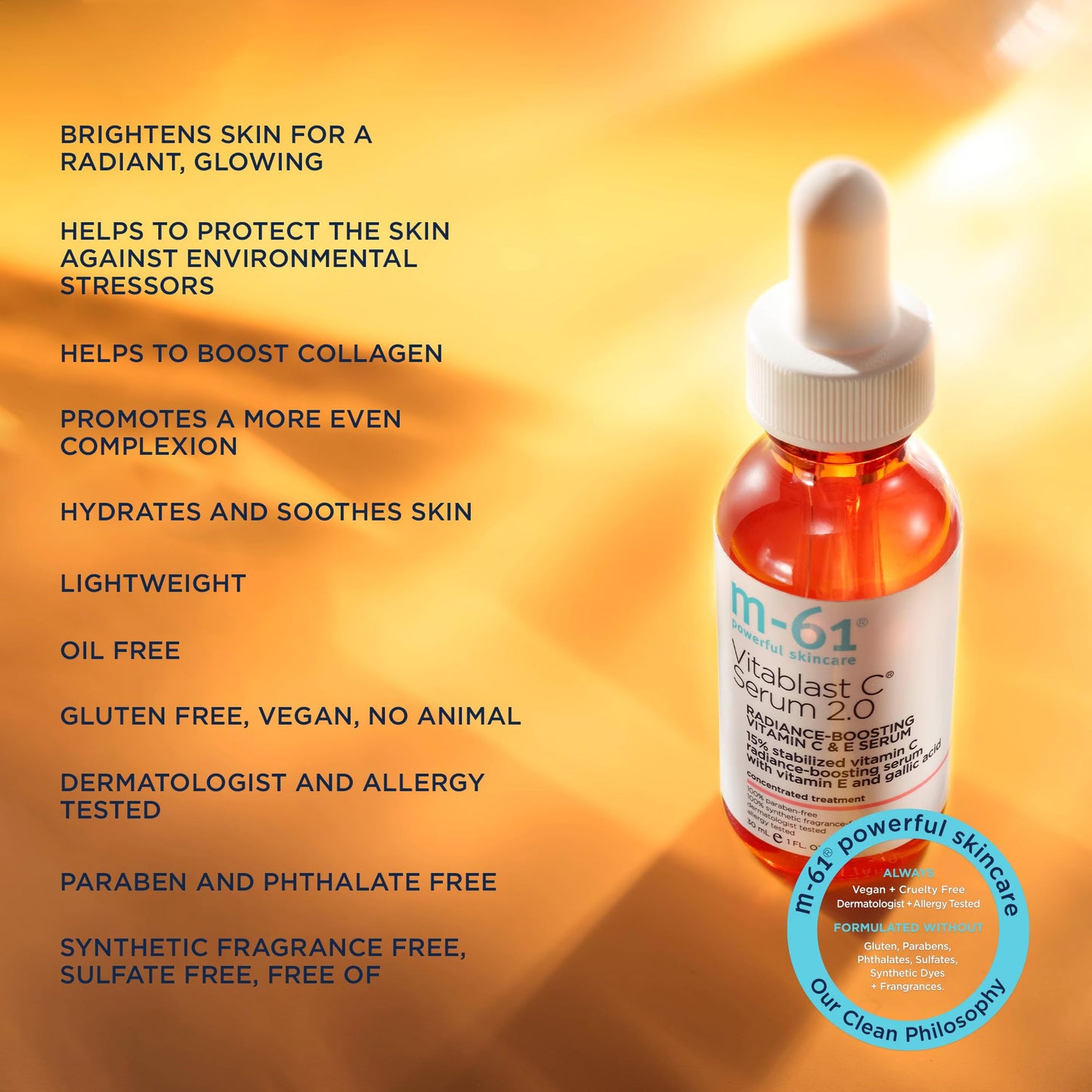 M-61 Vitablast C® Serum 2.0 - Radiance-boosting serum with 15% vitamin C, gallic & vitamin E