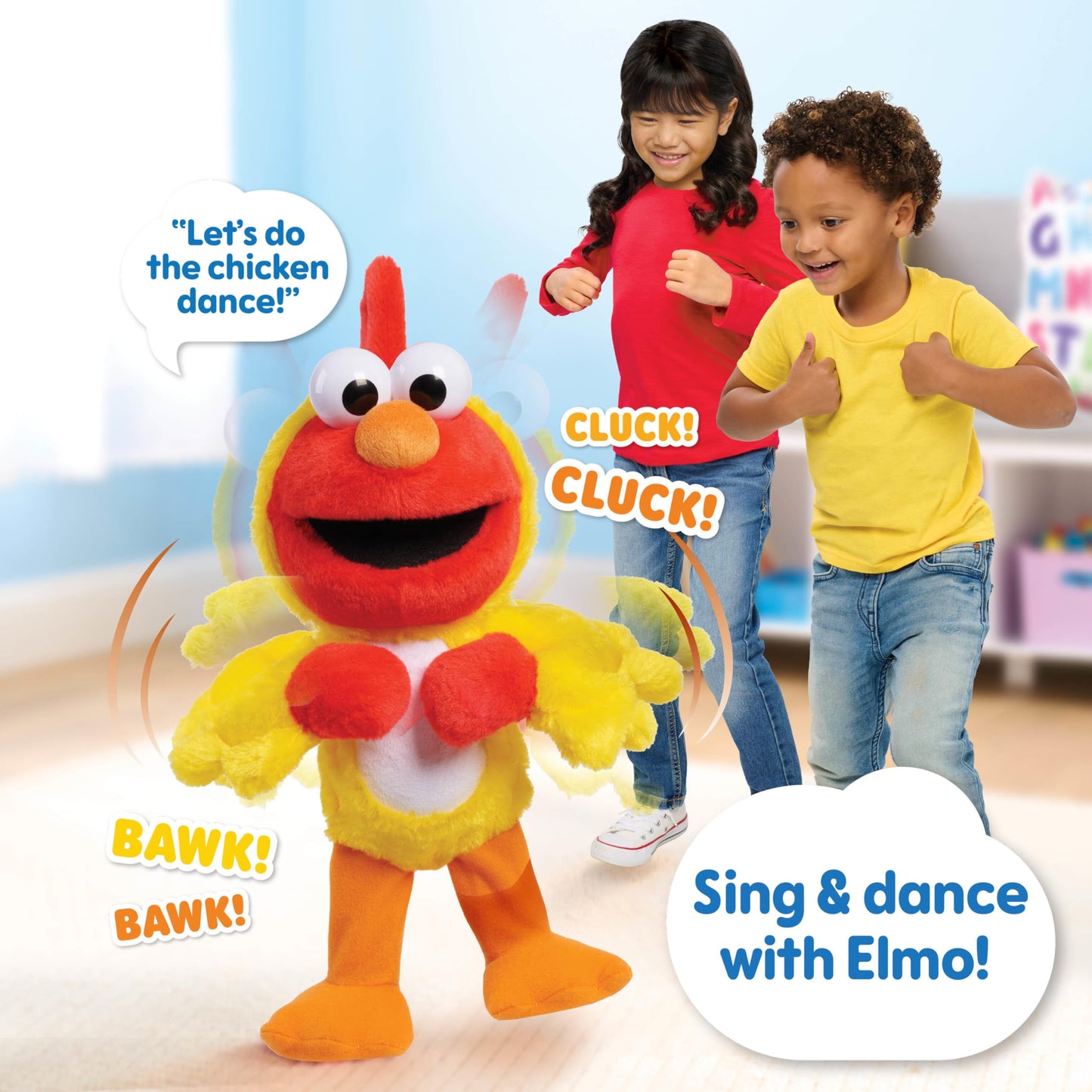 Sesame Street Chicken Dance Elmo, Kids Toys for Ages 2 Up, Gifts and Presents