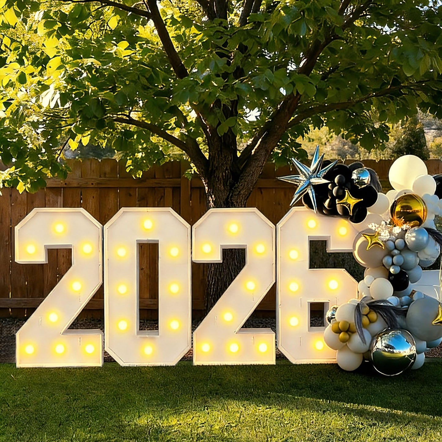 2026 Graduation Decorations Marquee Numbers,2.4FT Class of 2026 Light Up Numbers for Party,Prom Send Off Decorations Graduation Party Supplies