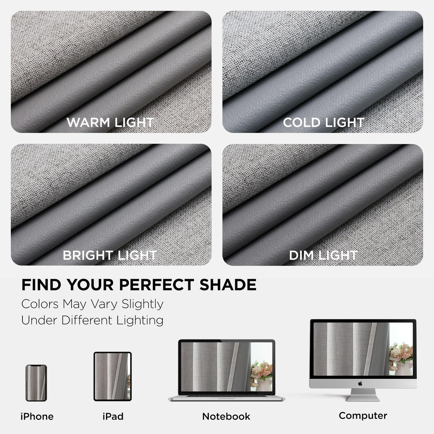 Joydeco Blackout Curtains 96 Inches Long, Light Blocking Curtains for Bedroom 2 Panels with Grommets, Thermal Insulated, Noise Reducing Room Darkening Drapes Privacy Protection for Living Room Window