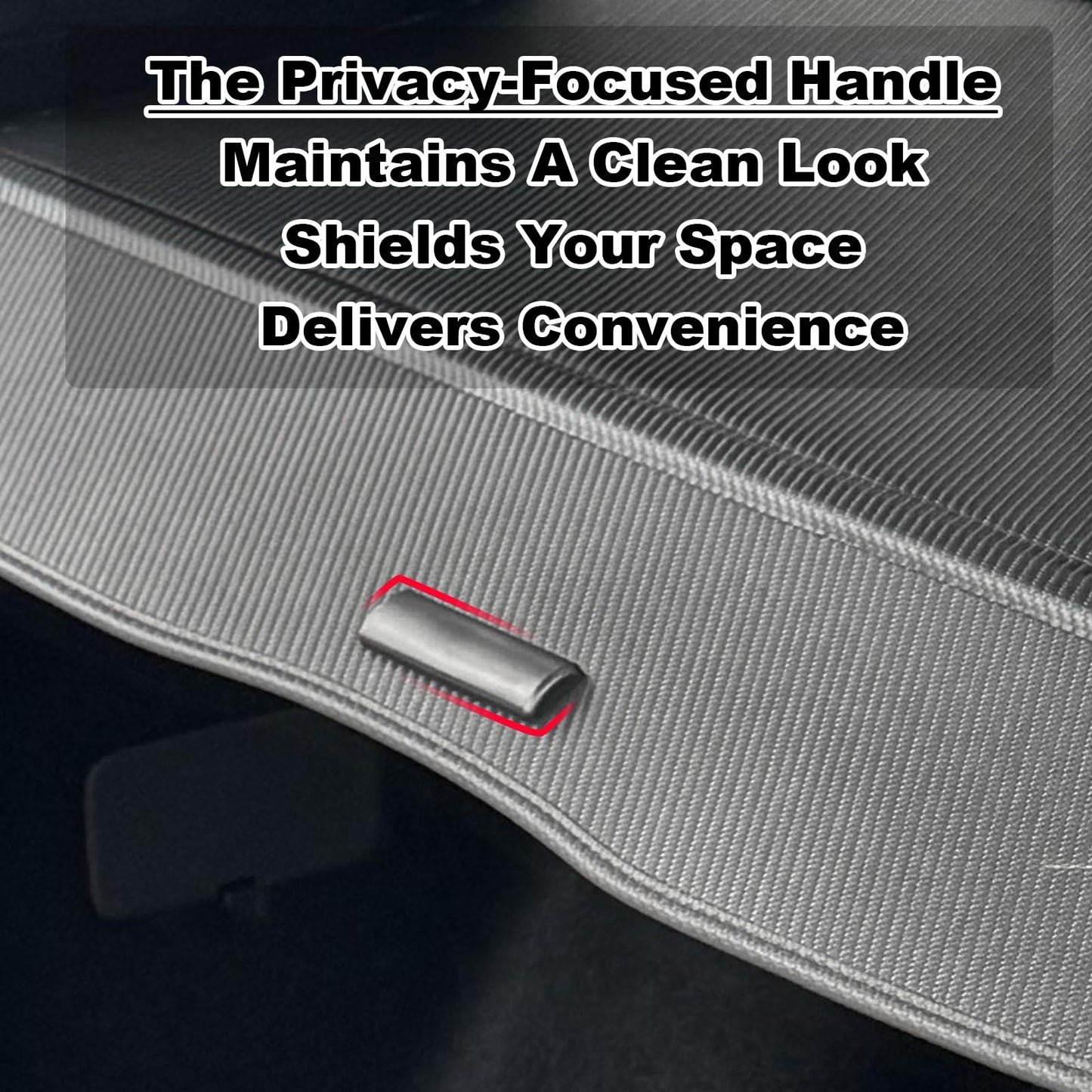 Volcaner Cargo Cover Compatible with All-New Toyota 4Runner 2025 2026 Accessories,Carbon Fiber Look Retractable Trunk Cover Organizer Security Shielding Shade Cover (Carbon Fiber Look,Hidden Handle)
