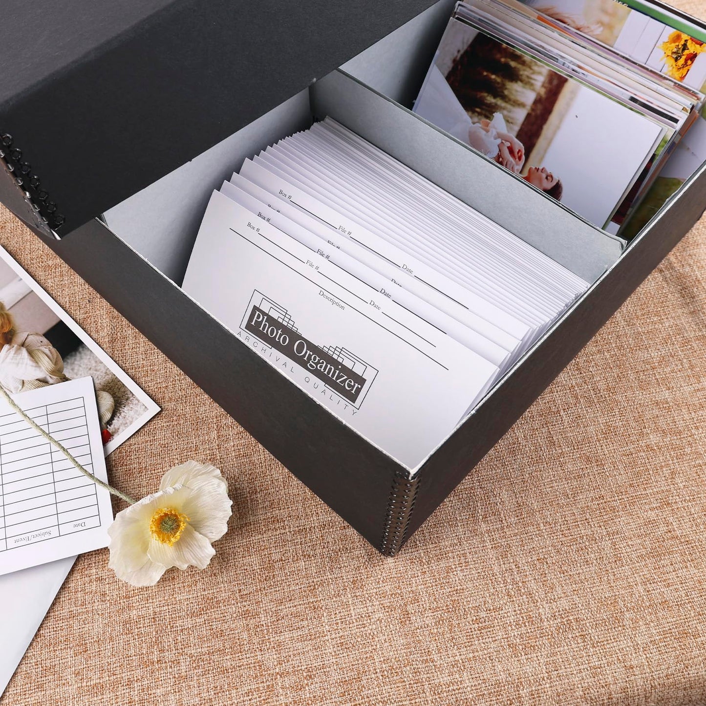 Lineco, Acid Free Photo organizer White File Envelopes 4x6 Inch, for Photos, Postcards, Greeting Cards (25/Pack, 4 Packs)