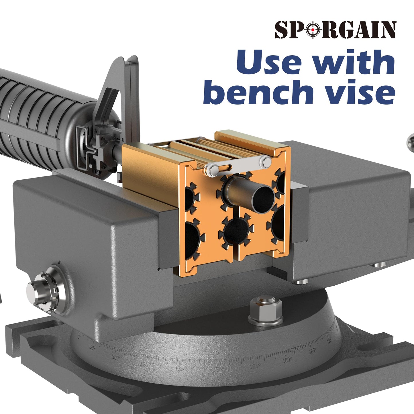 Universal Clamp Collets Barrel with 4 Openings, Constructed from Aircraft Grade Aluminum with Thick Anti-slip Non-Marring Surface