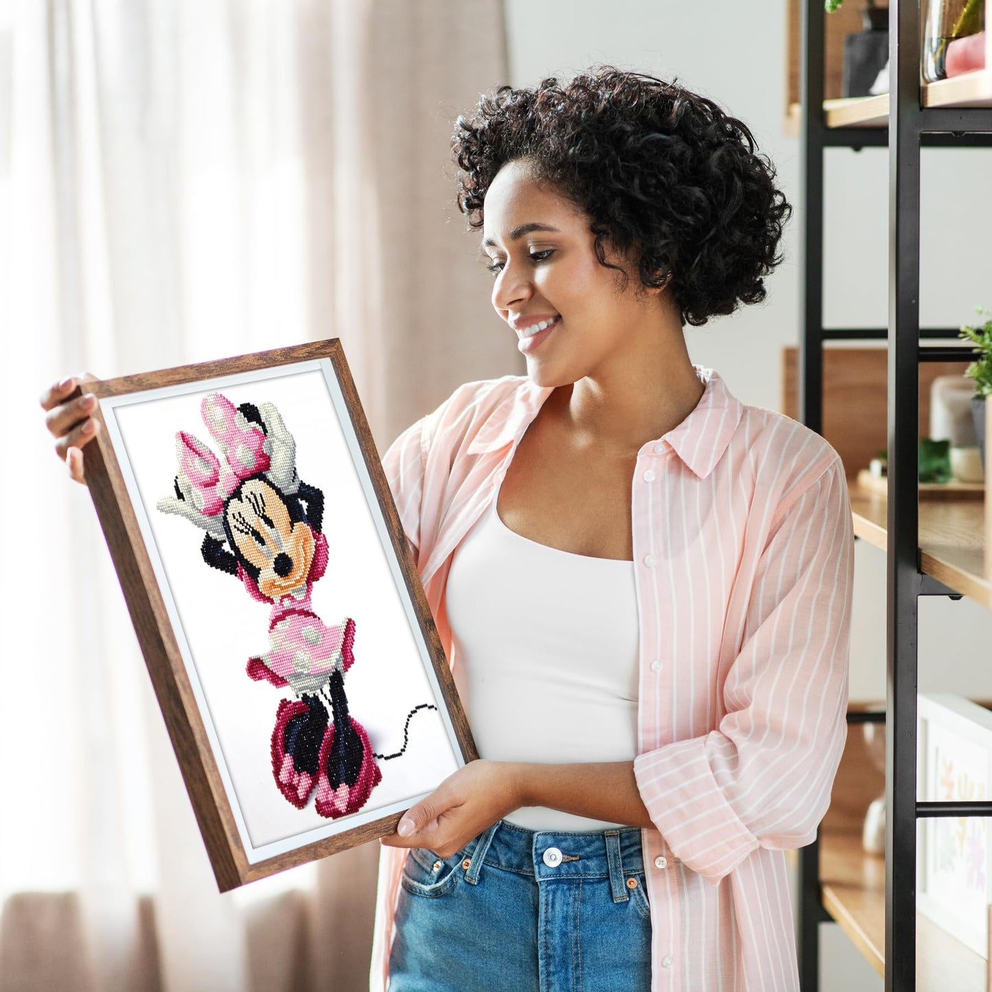 Pracht Creatives Hobby Diamond Art KIT Minnie, Colourful Mittel