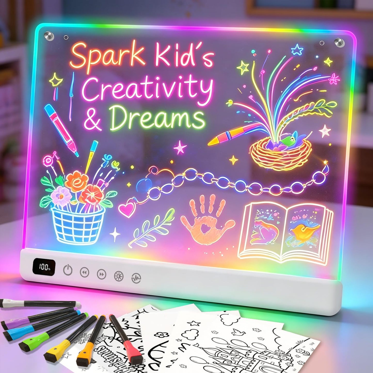 Lumiboard Led Drawing Board with 13 Light Effects
