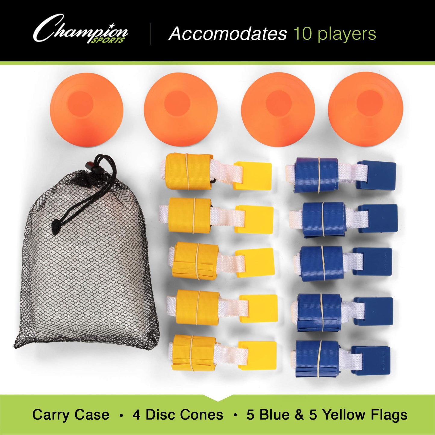 Champion Sports TFFSET Deluxe Flag Football Set