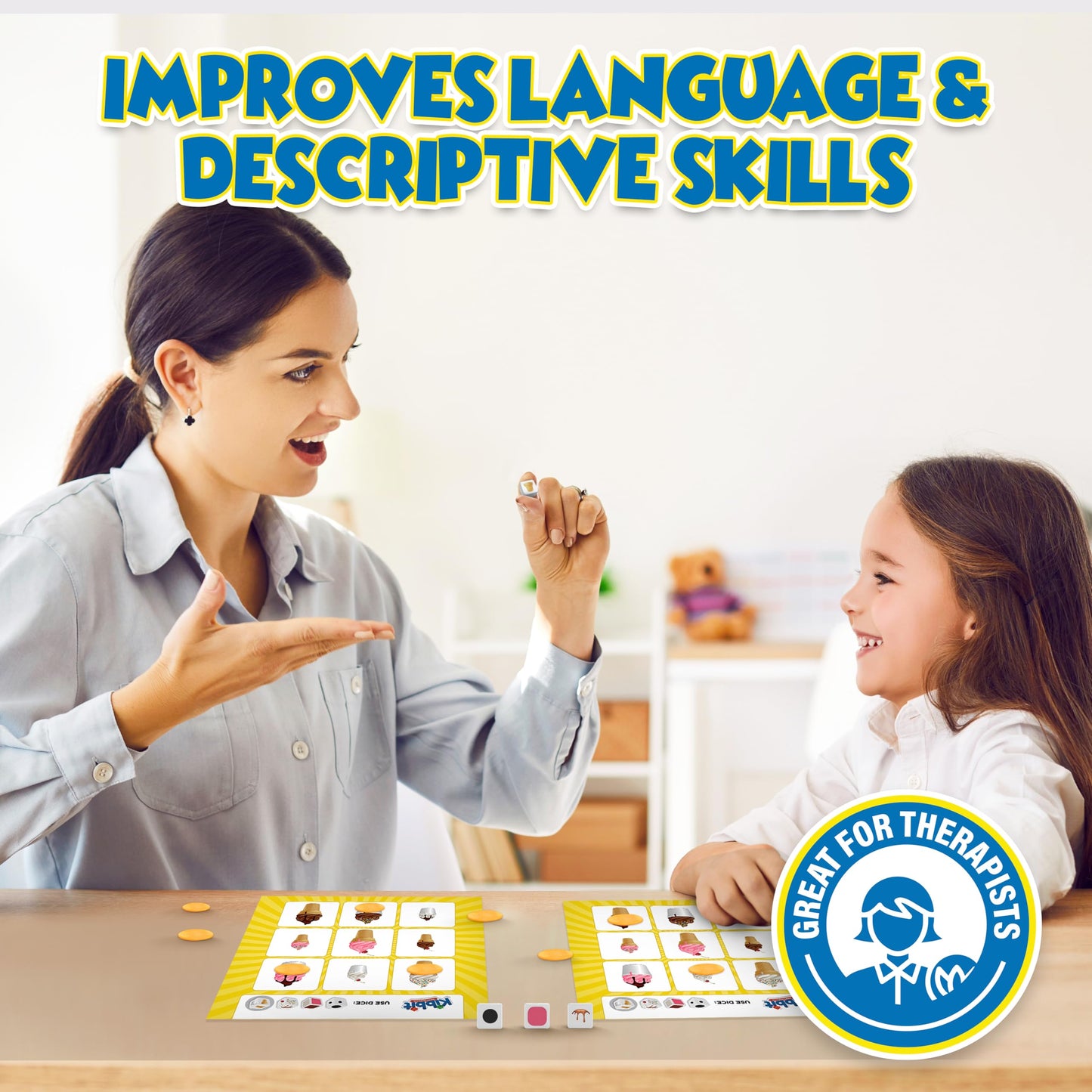 Kibbit - Bingo Style Game Targeting Descriptive Language, Sentence Structure, and Ability to Follow Multi-Component Directions
