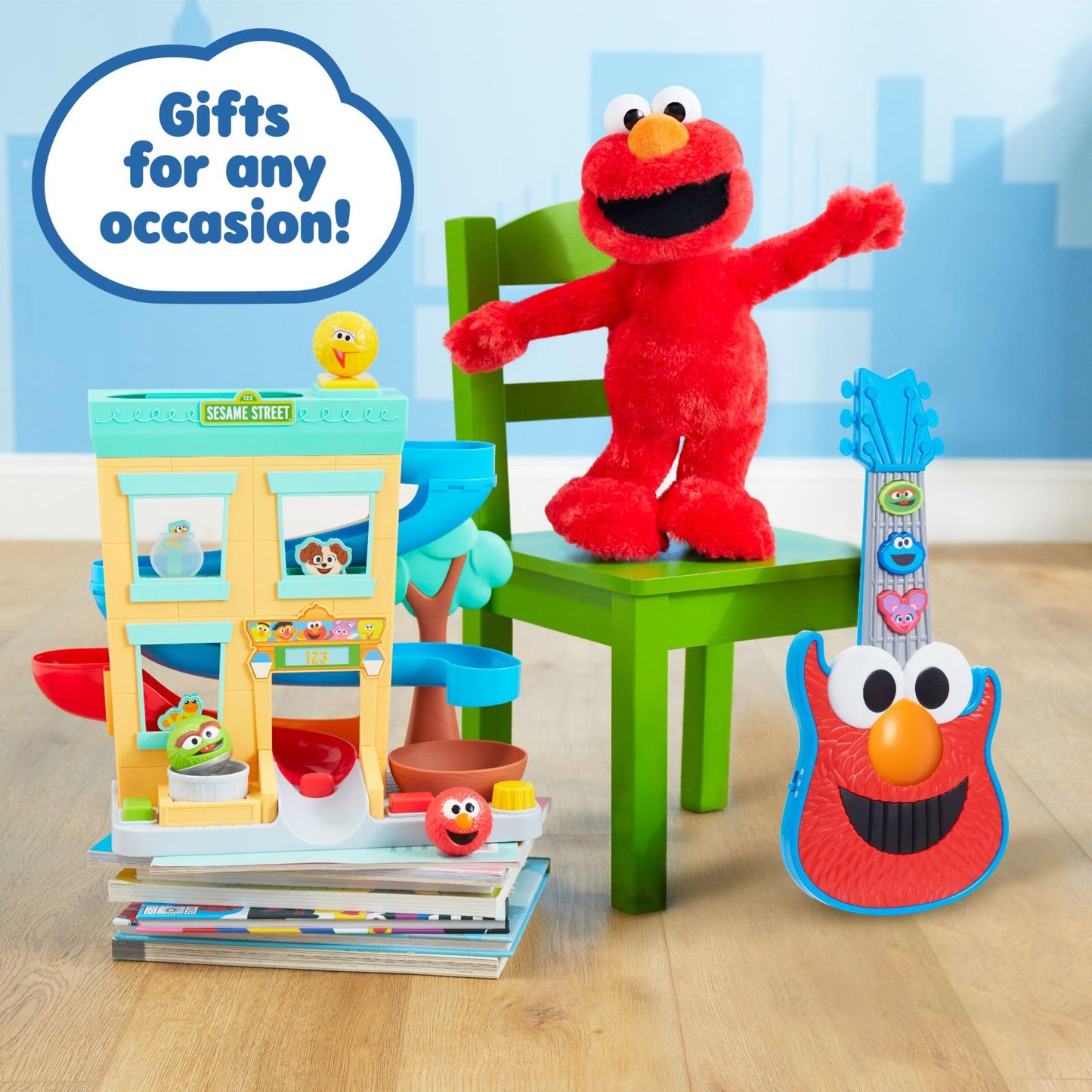 Sesame Street Rock with Elmo Guitar, Kids Toys for Ages 2 Up, Gifts and Presents