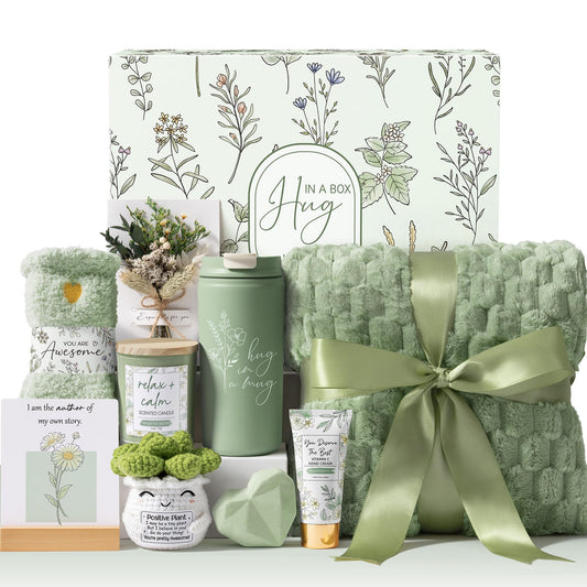 Birthday Gifts for Women Self Care Get Well Soon Gift Baskets, Spa Care Package After Surgery Thinking of You Inspirational Cancer Feel Better Sympathy Unique Gifts Set for Women Mom Her Friend Sister