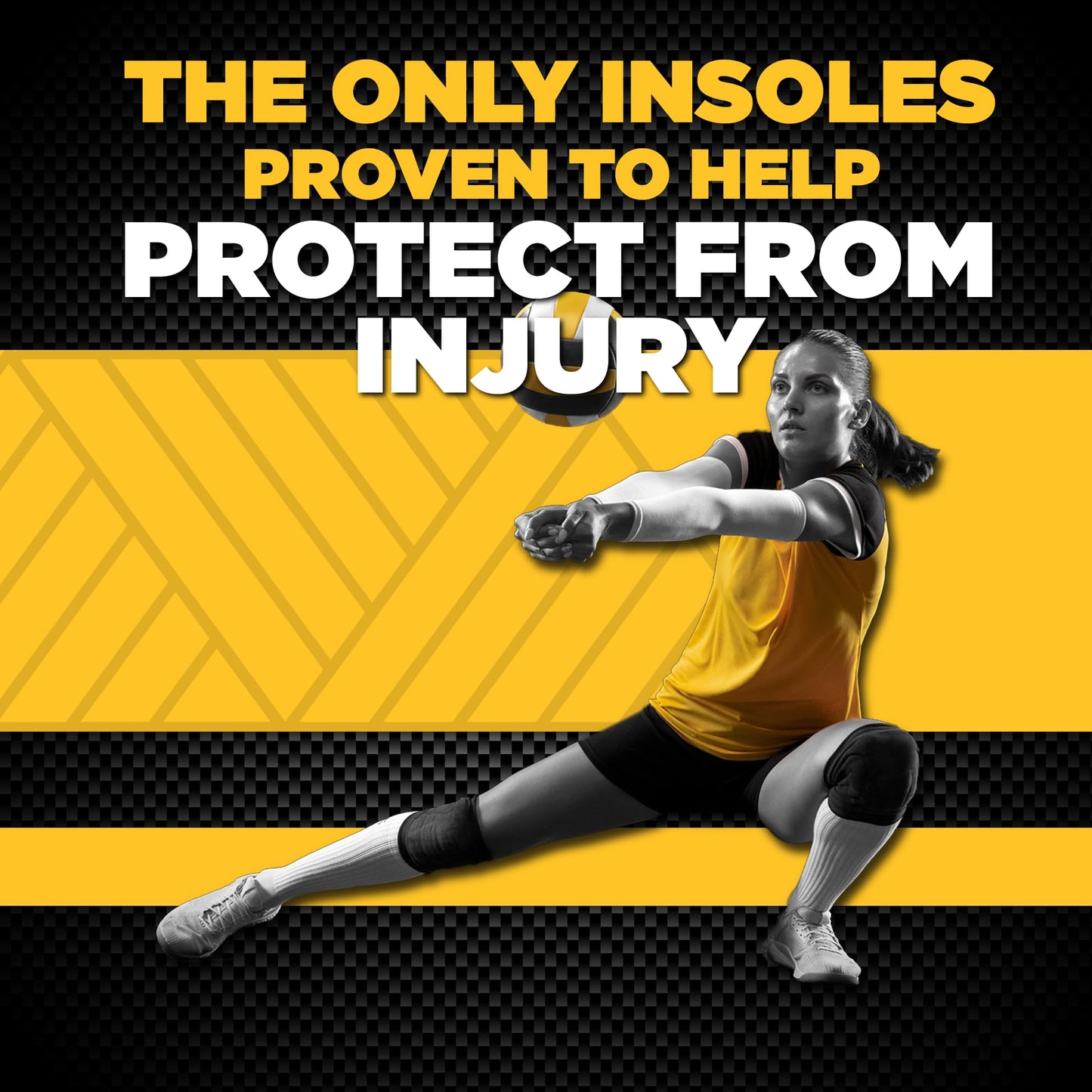 VKTRY Silver Performance Insoles–Carbon Fiber Shock Absorbing Inserts, Non-Cleated Shoes–Improve Explosiveness, Protect Against Injury, Optimize Energy Return
