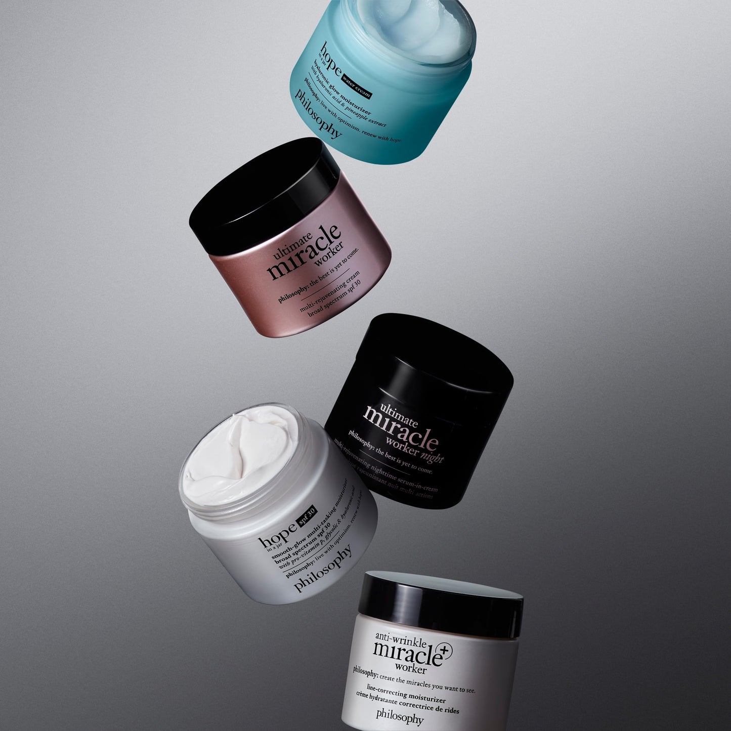 philosophy anti-wrinkle miracle worker line-correcting face moisturizer - with vitamin C & hyaluronic acid - instantly improves skin smoothness and radiance - 2 fl oz