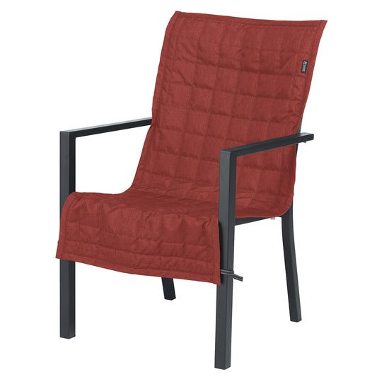 Classic Accessories Montlake Water-Resistant 45 Inch Patio Chair Slipcover, Heather Henna, Patio Furniture Covers