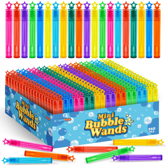 360 PCS Mini Bubble Wands,Bubble Party Favors Assortment Toys for Kids,Themed Birthday, Halloween, Goodie Bags, Carnival Prizes, Wedding, Bubble Maker Toys for Kids,Outdoor Gifts for Girls & Boys