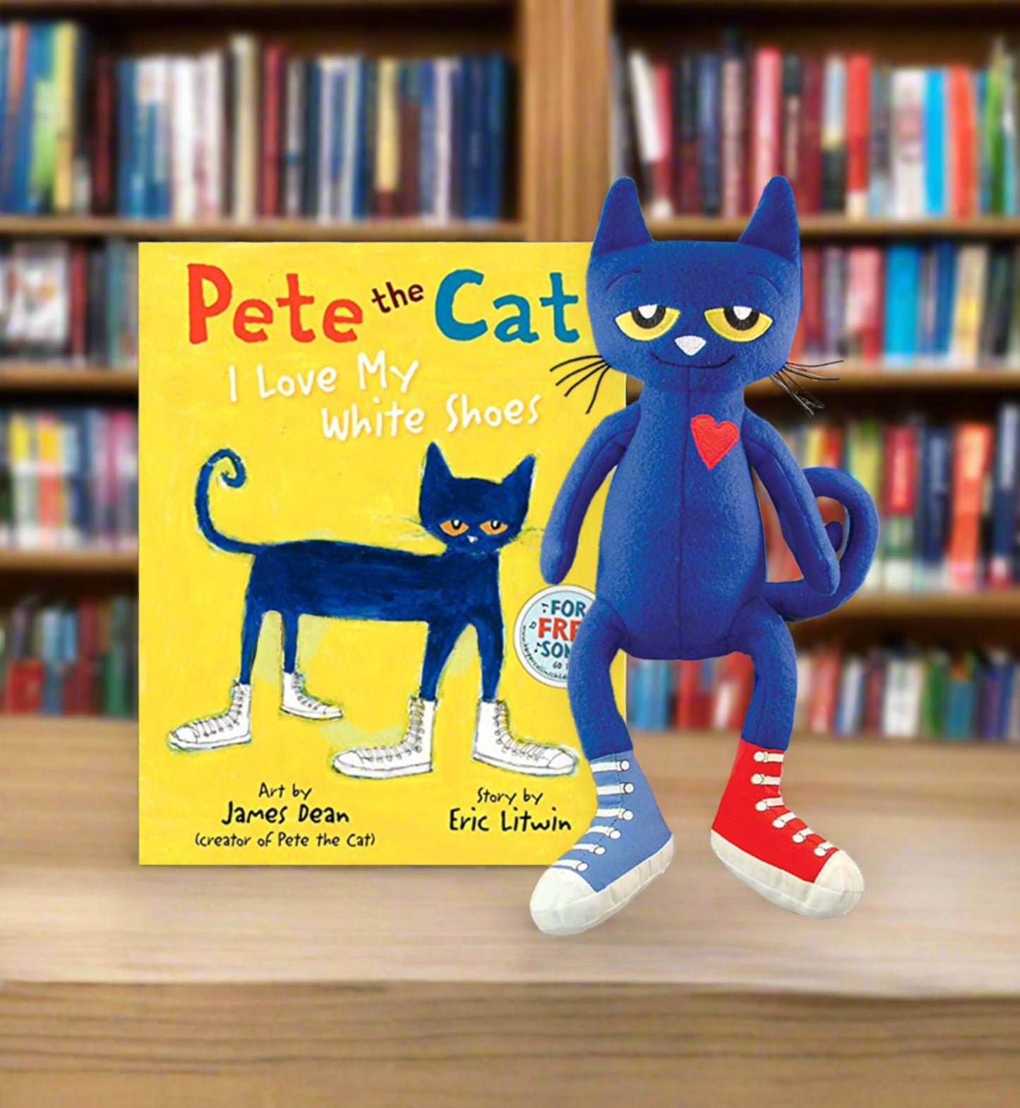 MerryMakers Pete the Cat Plush Doll, 14.5-Inch