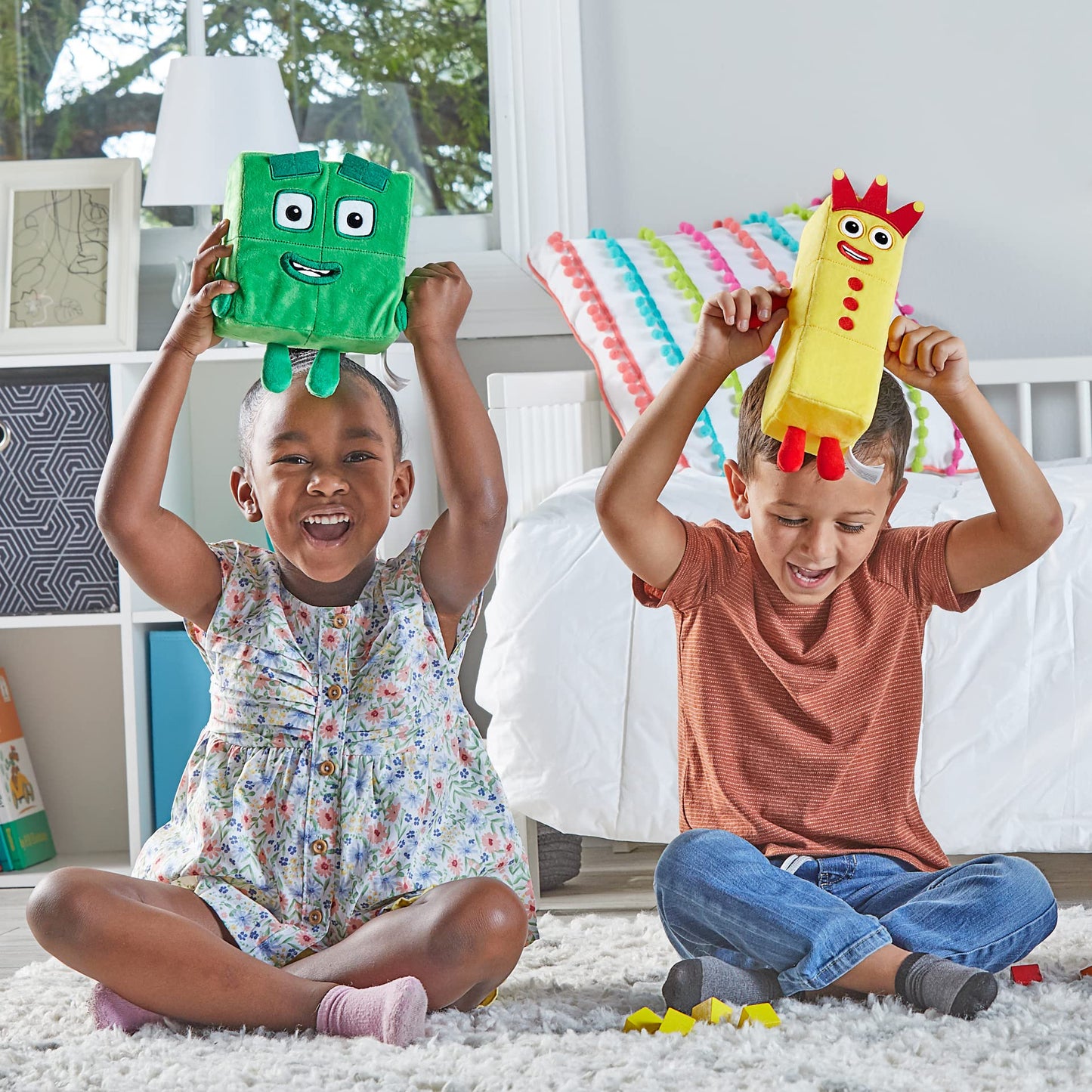 hand2mind Numberblocks Three and Four Playful Pals, Cartoon Plush Toys, Plush Figure Toy, Kids Stuffed Animals, Cute Plushies, Imaginative Play Soft Toys, Toddler Sensory Toys, Preschool Learning Toys