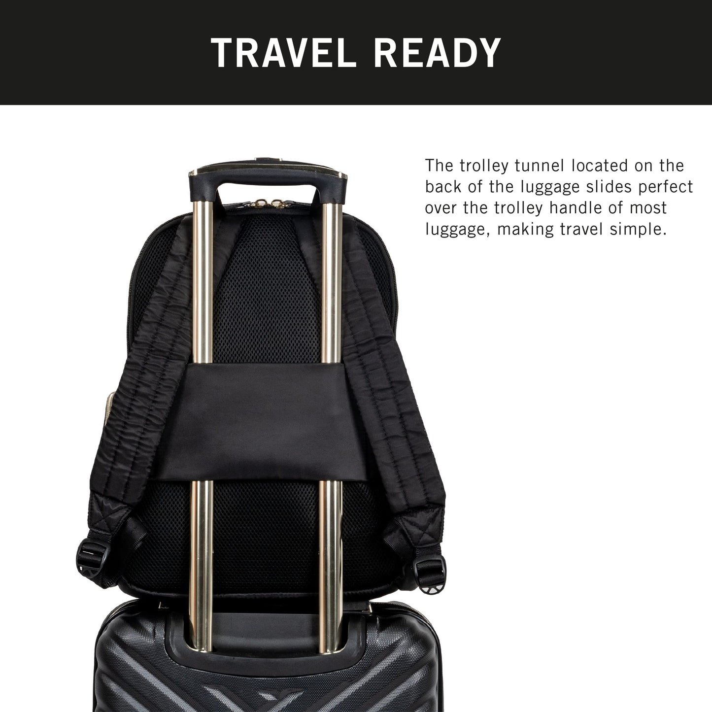 Kenneth Cole REACTION Sophie Backpack, Black, 15" Laptop
