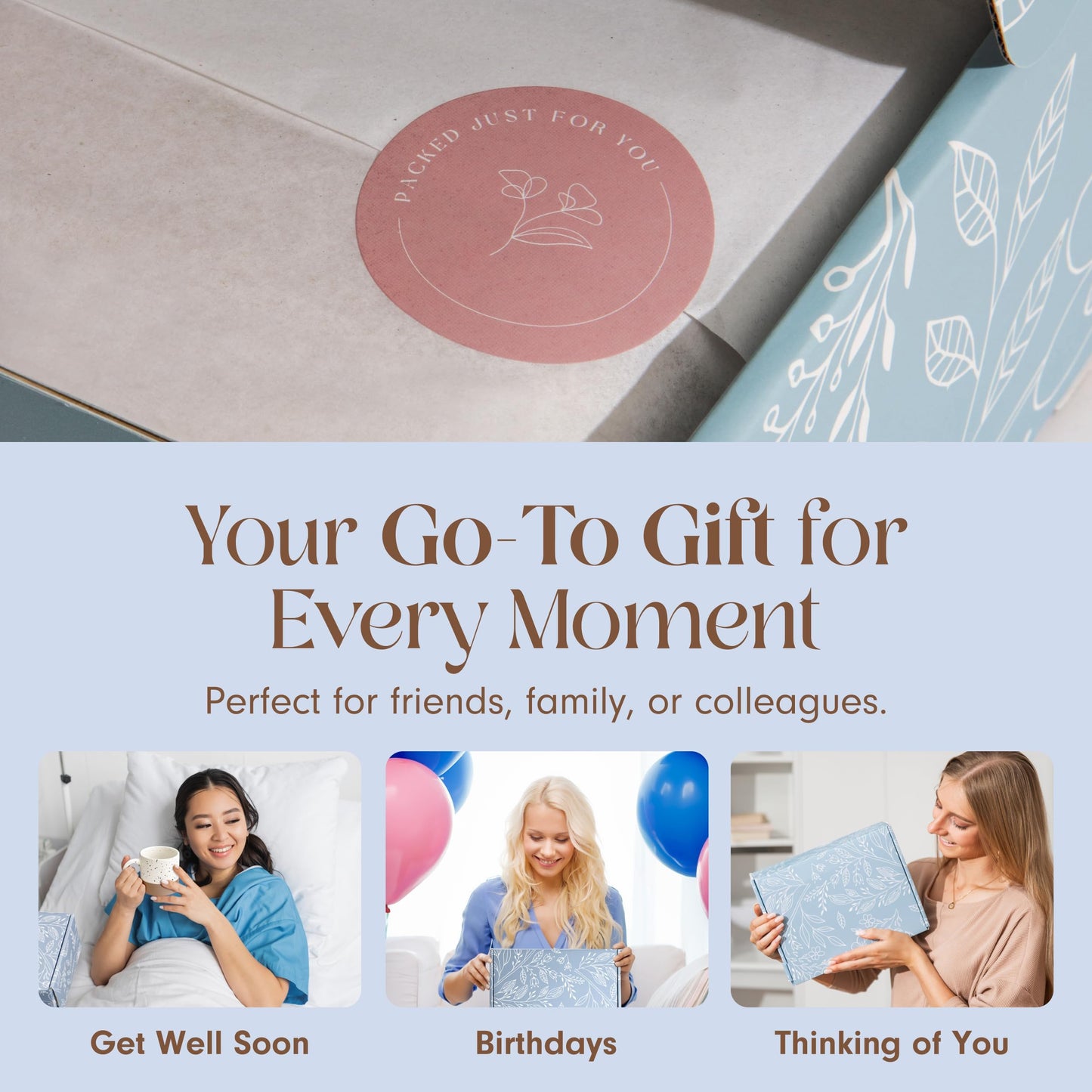 Unboxme Lavender Spa Gift Set - Relaxation Gifts for Women with Candle & Bath Bombs - Perfect Self-Care Gift for Women, Birthdays, Christmas, or Get Well Soon
