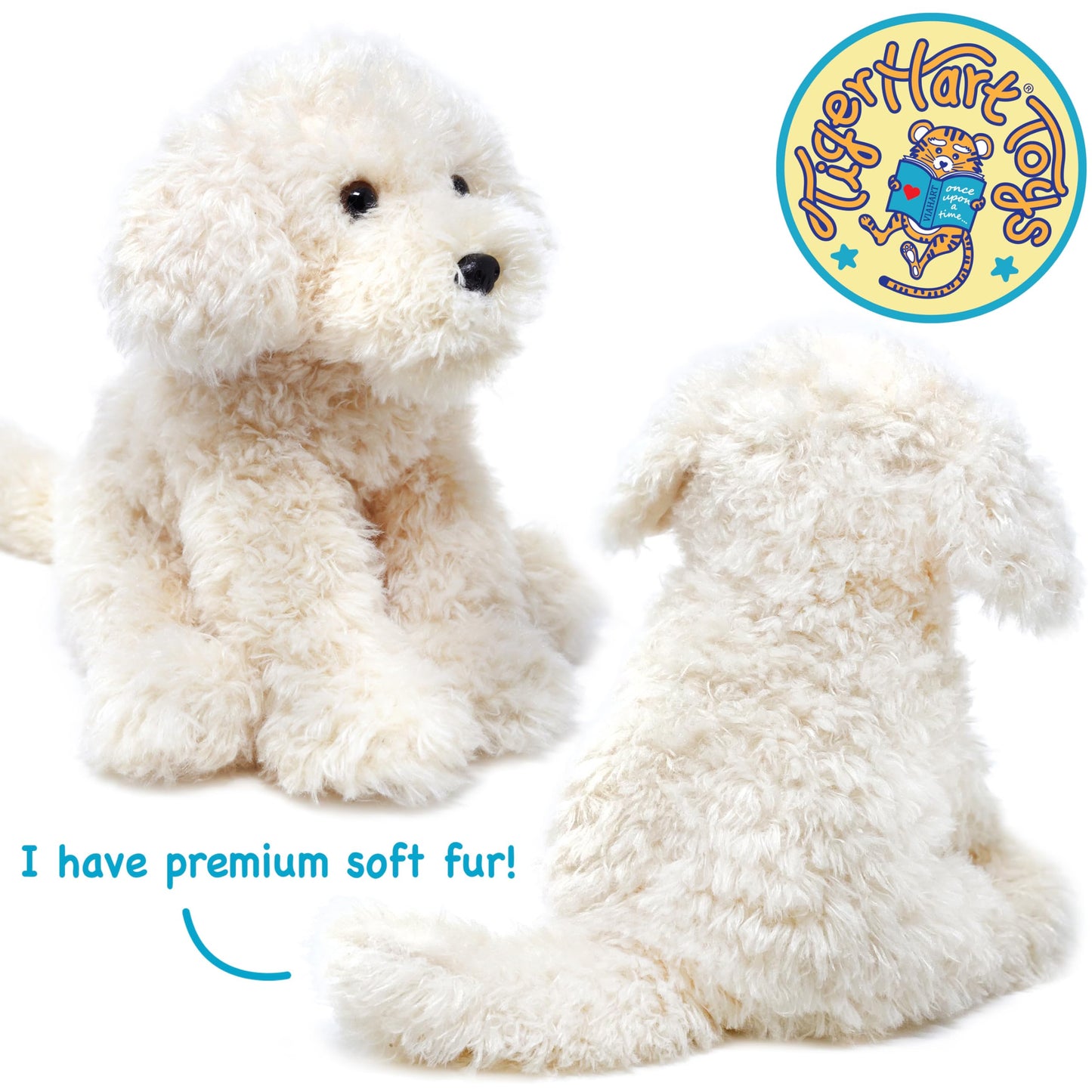 VIAHART Luka The Labradoodle - 12 Inch Stuffed Animal Plush Poodle Dog - by TigerHart Toys