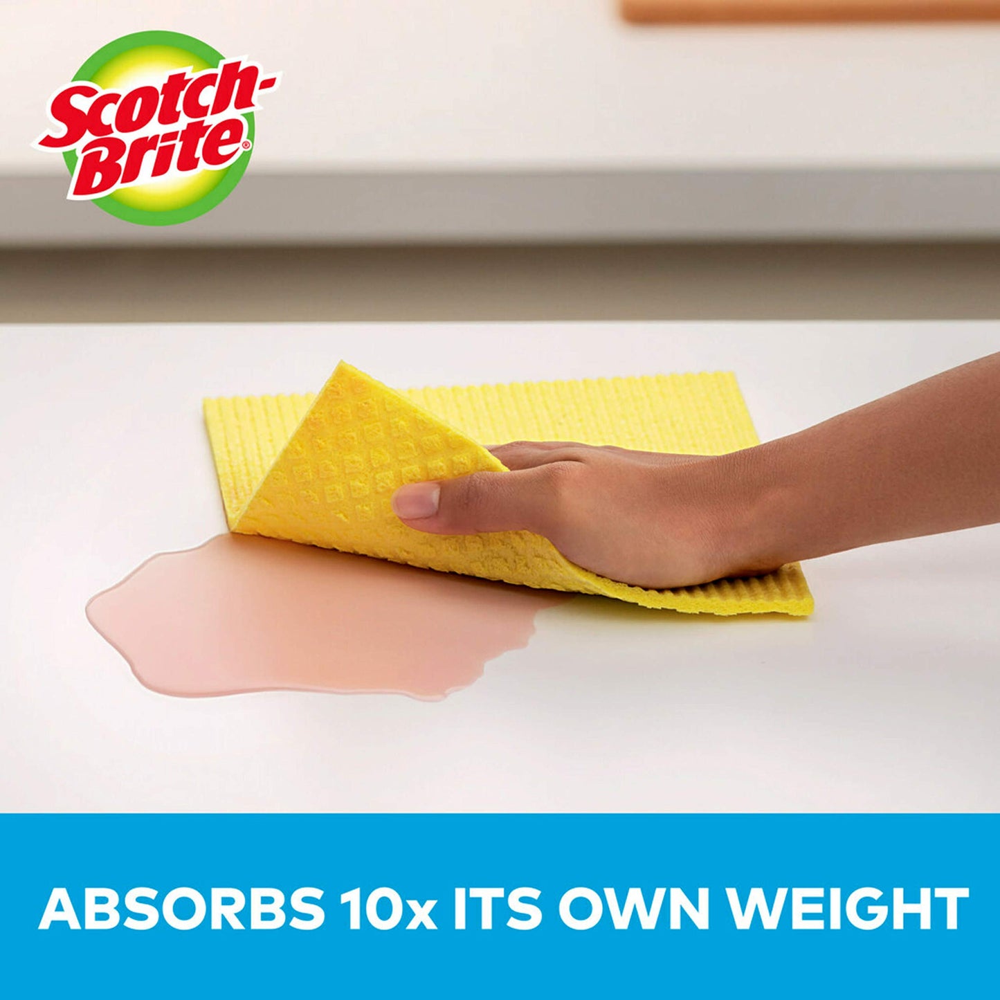 Scotch-Brite Sponge Cloth, Swedish Dish Cloths, Reusable Alternative to Paper Towels, 24 Sponge Cloths
