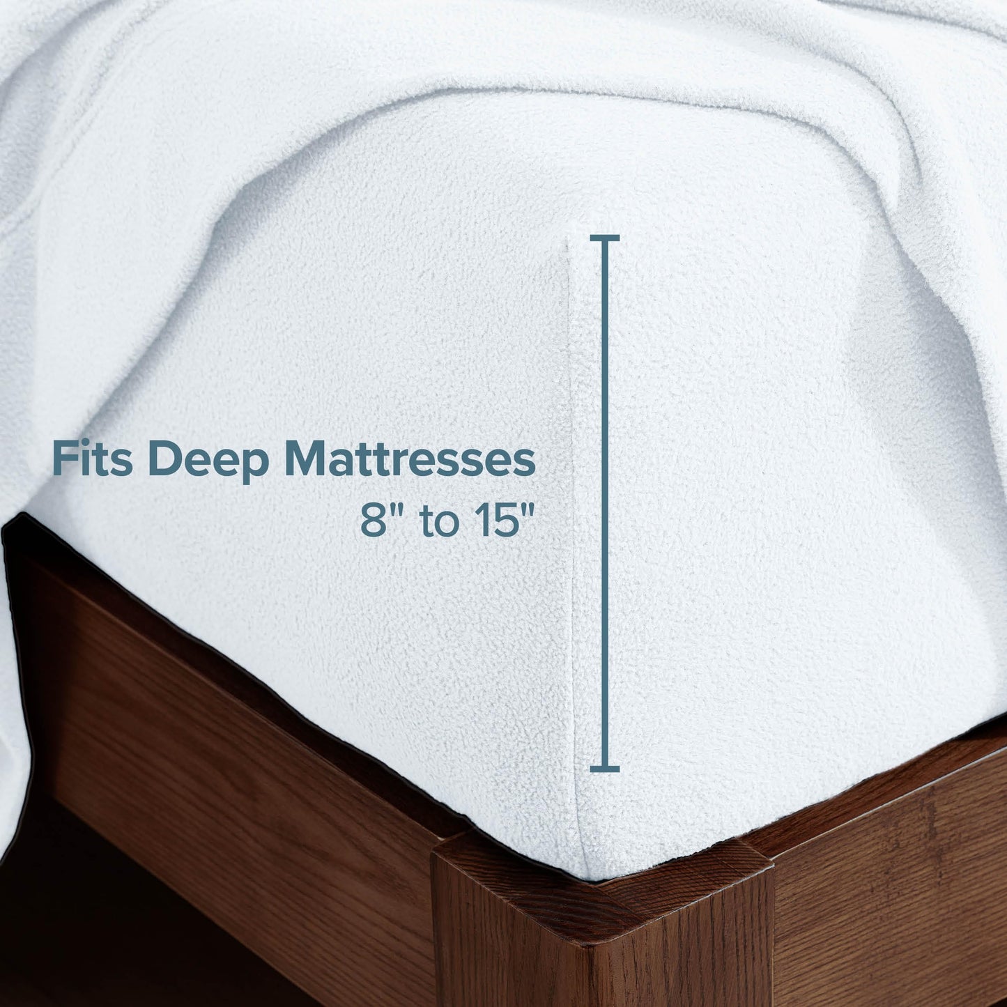 Bare Home Super Soft Fleece Sheet Set - Full Size - Extra Plush Polar Fleece, No-Pilling Bed Sheets - All Season Cozy Warmth (Full, White)