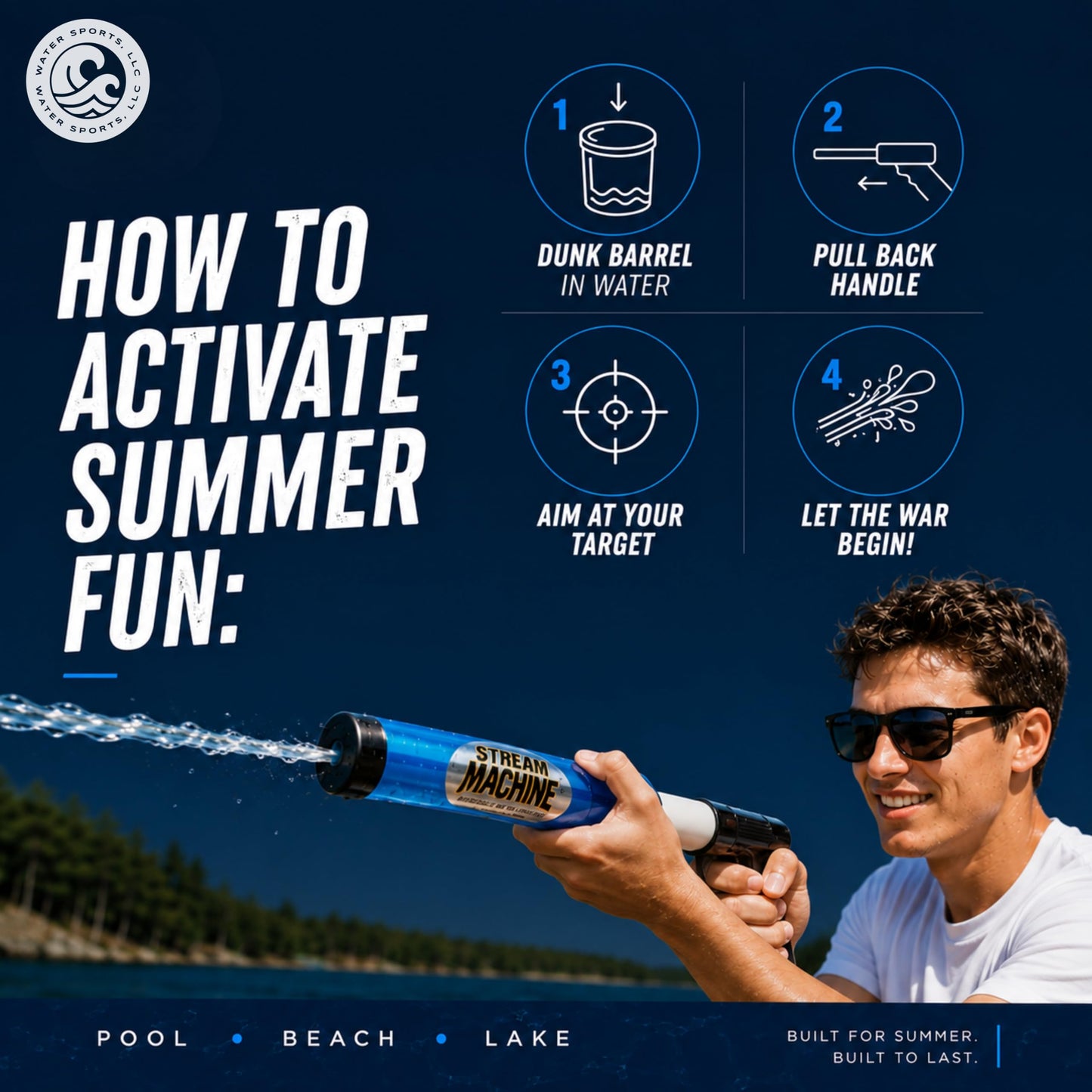 QF-2000 2 Pack Water Blaster
