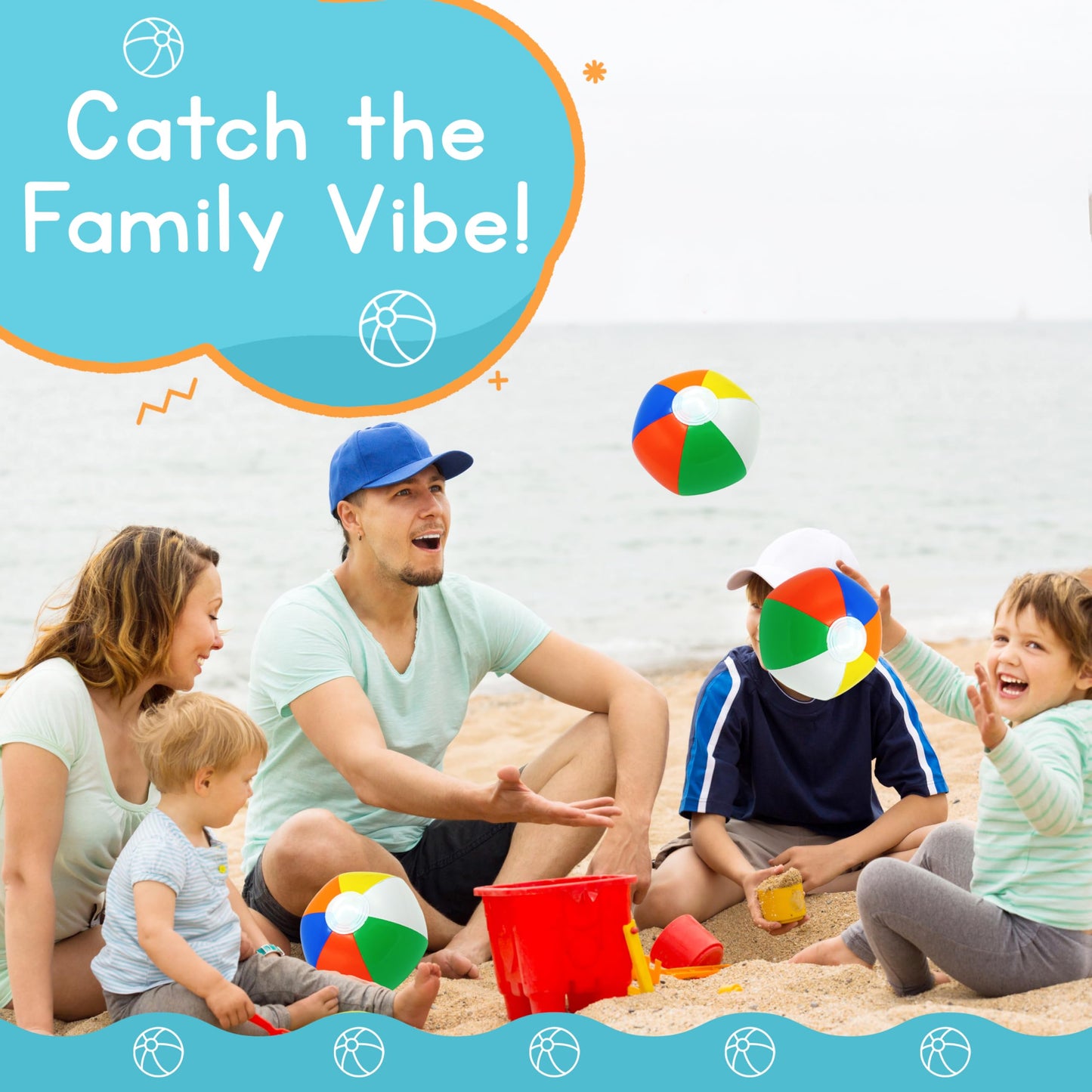 4E's Novelty Mini Beach Balls Bulk Pack, Summer Party Favors for Kids, Inflatable Pool Toys, Hawaiian Party Decorations or Pool Party Goodie Bag Fillers (50)