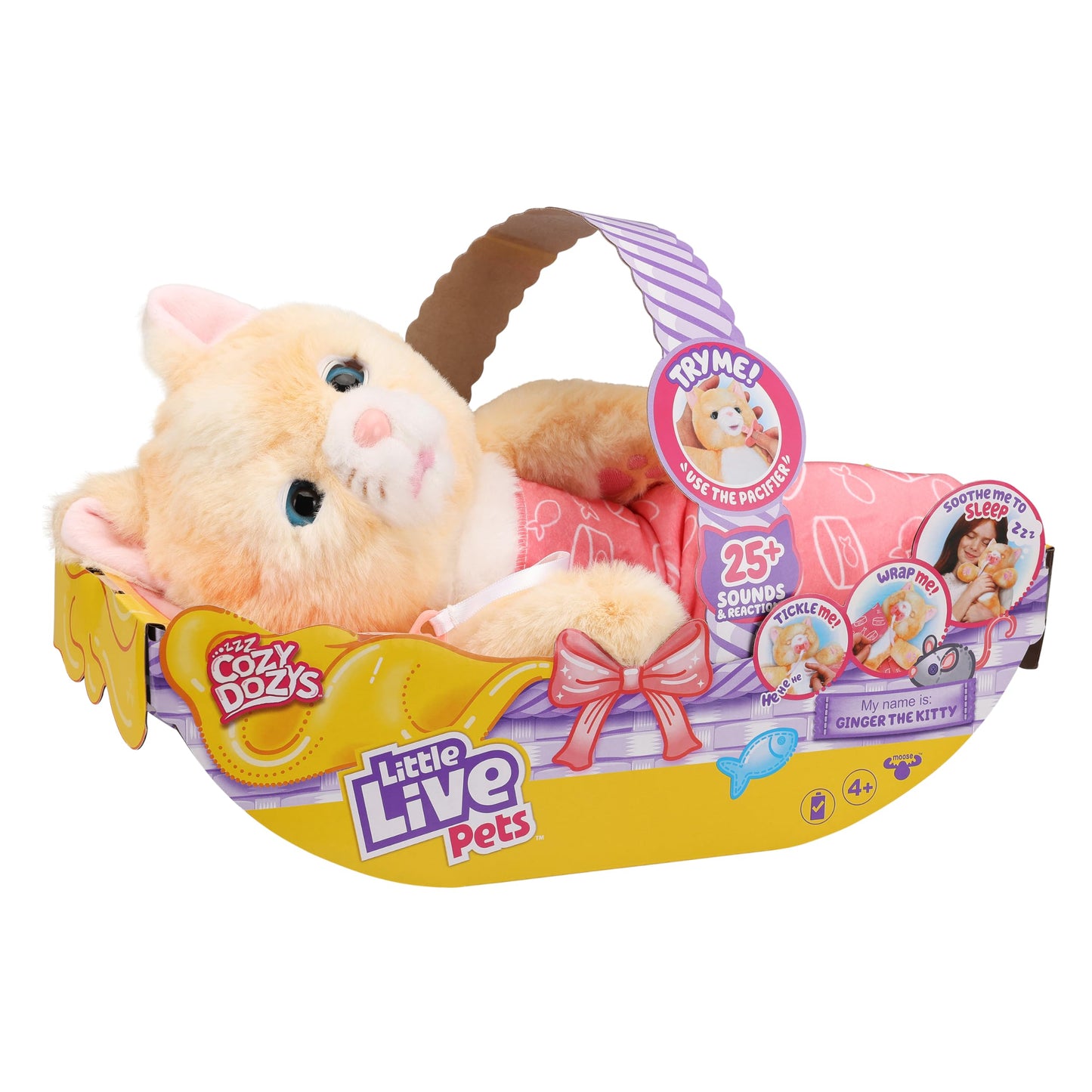Little Live Pets Cozy Dozys S5 Single Pk Ginger The Kitty