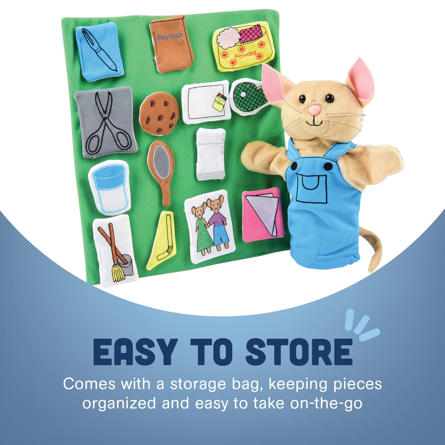 Constructive Playthings Mouse Puppet & Props, Ages 2+