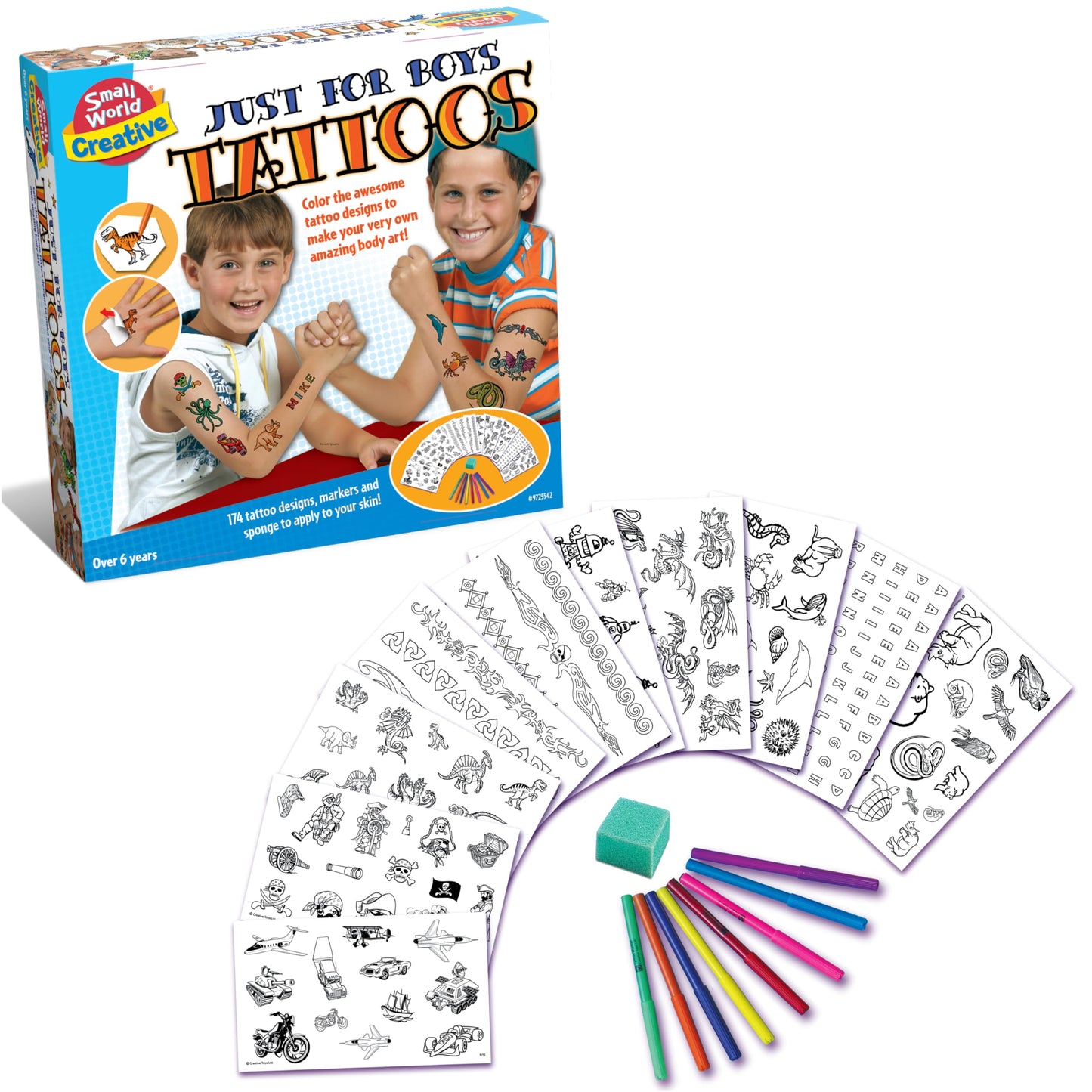 Small World Toys Creative - Just for Boys Tattoos