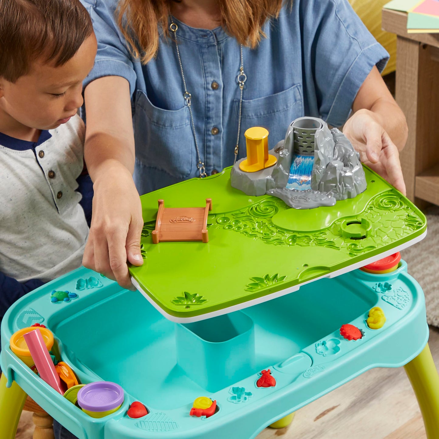 Play-Doh All-in-One Creativity Starter Station Activity Table, Preschool Toys for 3 Year Old Boys & Girls & Up, Starter Play-Doh Sets