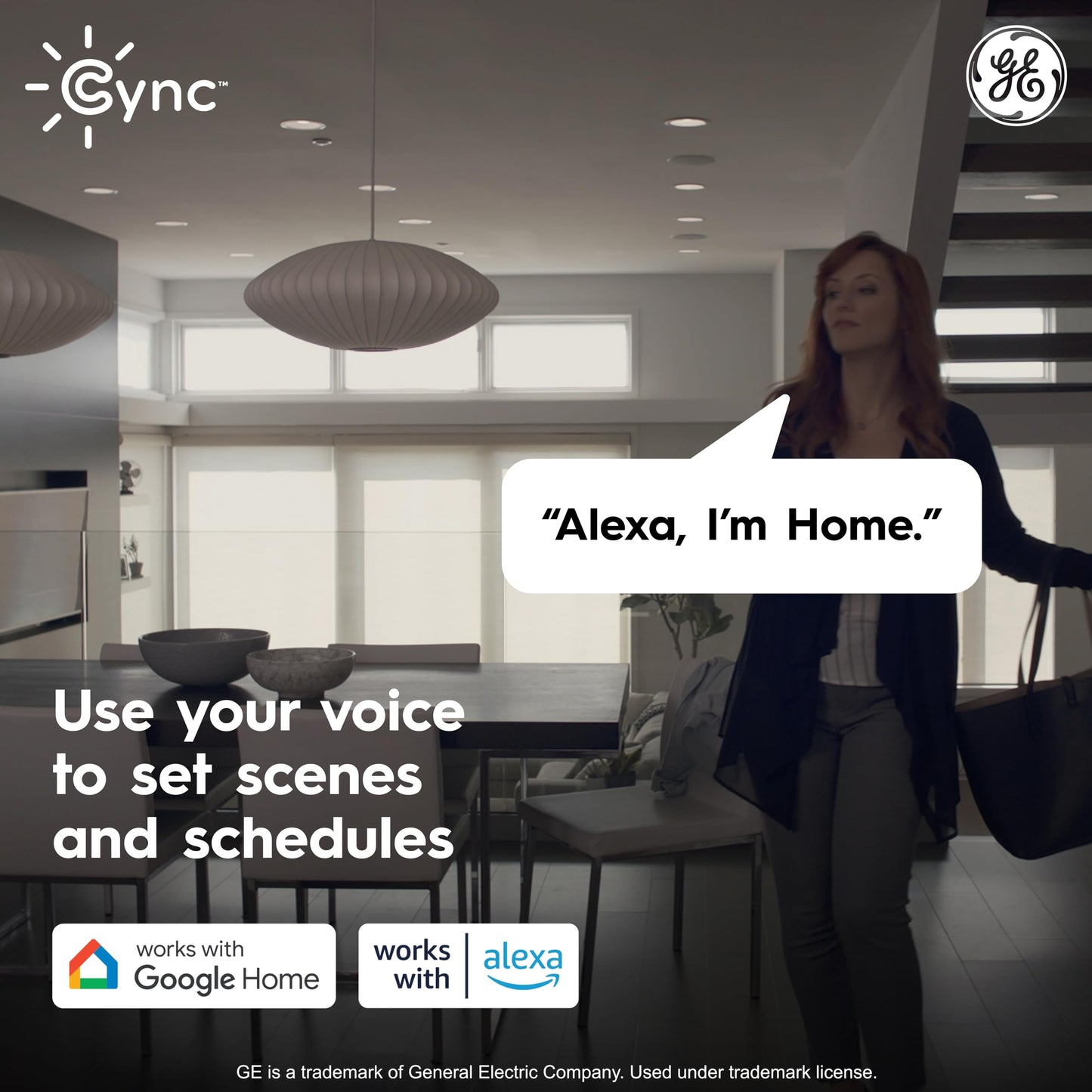 GE Cync Reveal HD+ Smart LED Recessed Downlight Fixture, Color Changing LED Light, Works with Alexa and Google Home, Matter Compatible, Ceiling Light Fixture, 6 Inch (3 Pack)