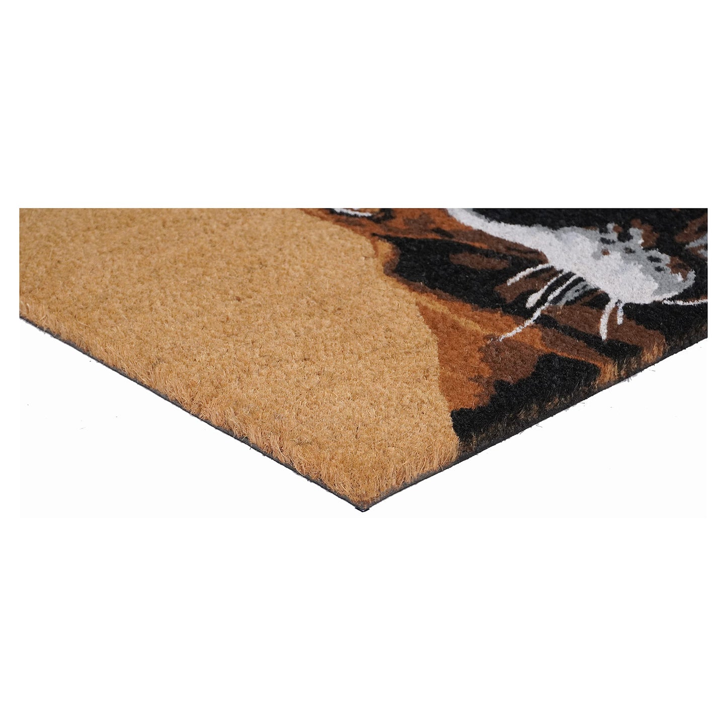 Calloway Mills Brown/White Basset Hound Doormat (24" x 36")