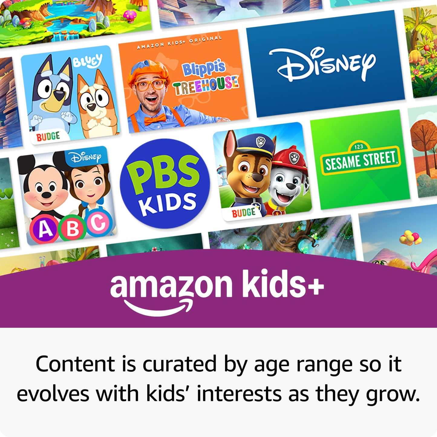 Amazon Fire 7 Kids tablet (newest model) ages 3-7. Top-selling 7" kids tablet on Amazon. Includes ad-free and exclusive content, easy parental controls, 10-hr battery, 16 GB, Purple