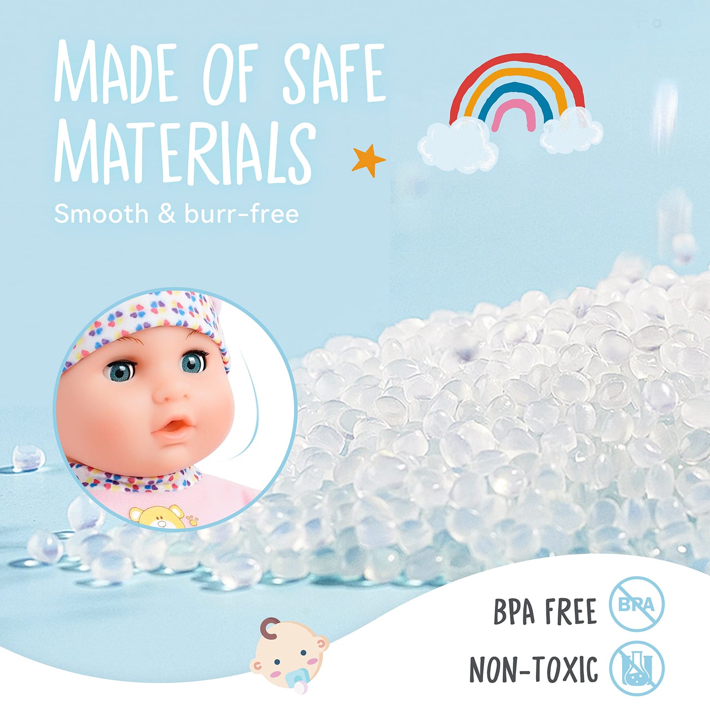 SMILESSKIDDO Interactive Baby Doll Pink - 16 Inch Crying Talking Feeding Dolls with Different Sounds and Accessories, Pretend Play Preschool Toys for 2 3 4 5+ Year Old Girls Boys Gift
