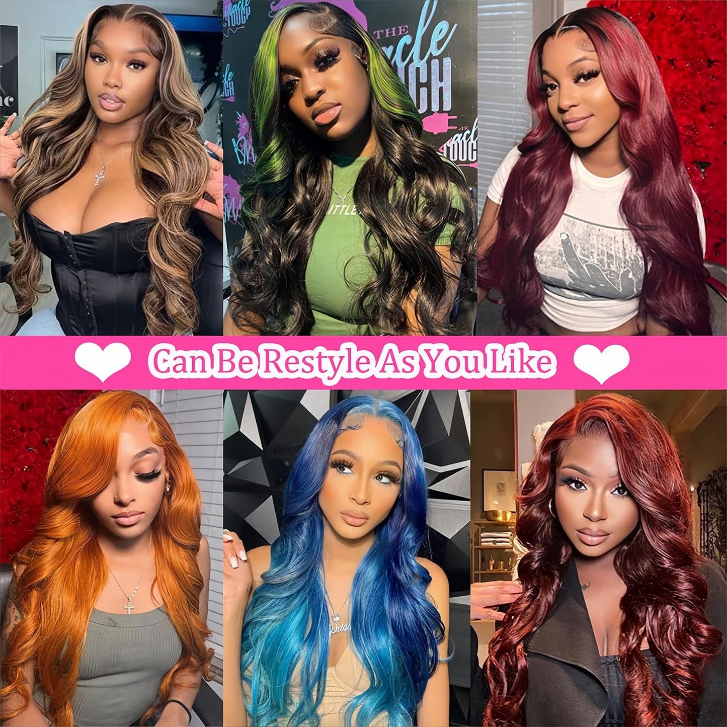 Smilulu Body Wave Lace Front Wigs Human Hair Pre Plucked 13x4 Hd Lace Front Wigs Human Hair 180% Density Body Wave Lace Frontal Wigs Glueless Human Hair Lace Front Wigs For Black Women 22Inch