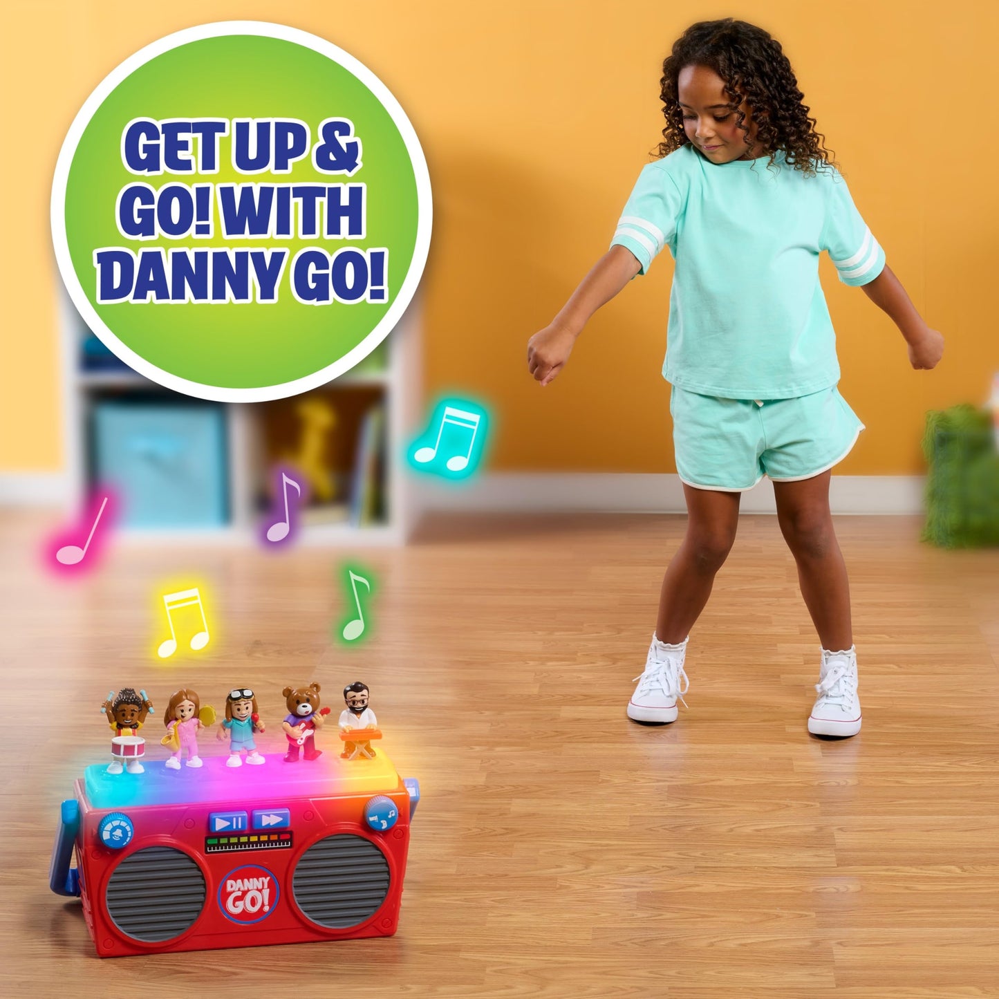 Danny Go! Music Mix-Up Boombox, Kids Toys for Ages 3 Up, Gifts and Presents