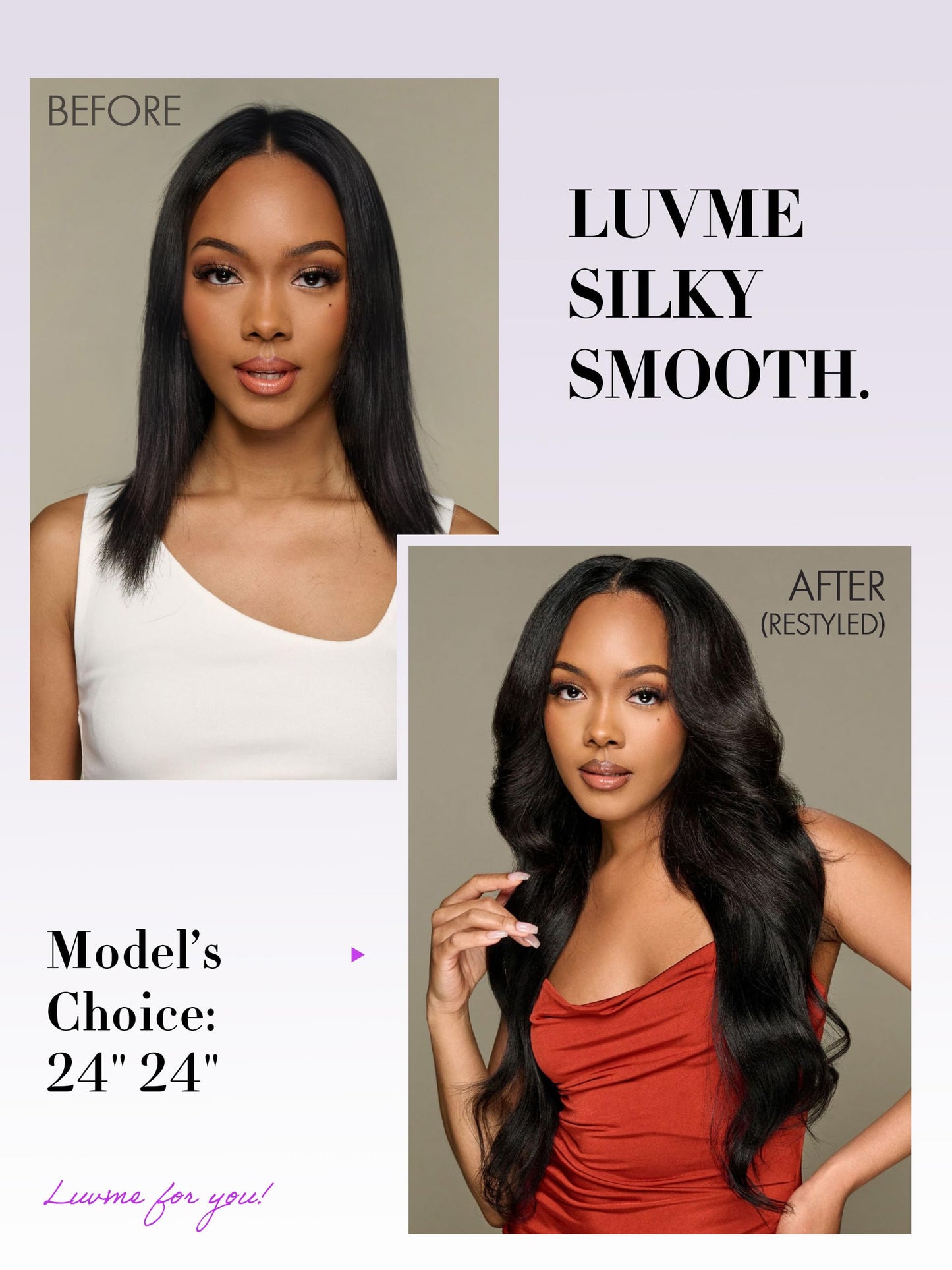 LUVME Yaki Straight Clip in Hair Extensions Real Human Hair For Women 100% Unprocessed Brazilian Virgin Hair clip ins Natural Black Hair Extensions 135g 9pcs 16 Inch