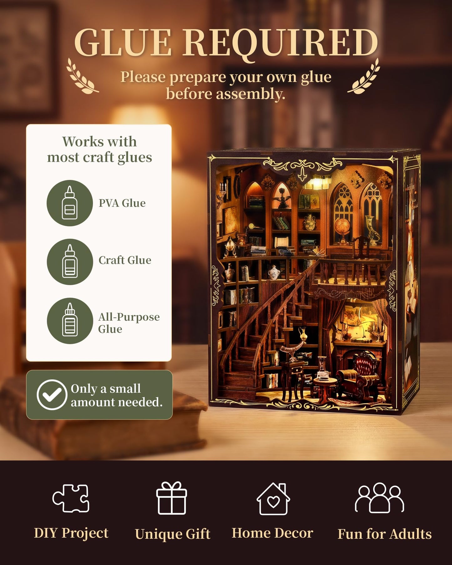 BESSERITE Book Nook Kit