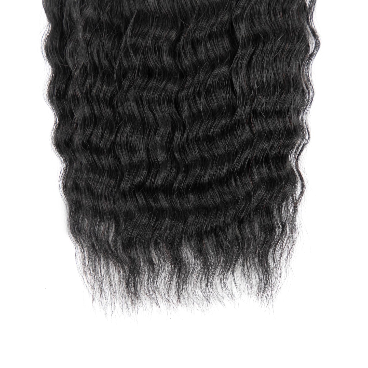 ZVBULK Super Wave Bulk Human Hair Wet and Wavy Braiding Hair - French Braiding Hair, No Weft, 100% Virgin, Boho Braids (Natural Black, 18 Inch) - 100g (1Pack-4PCS)