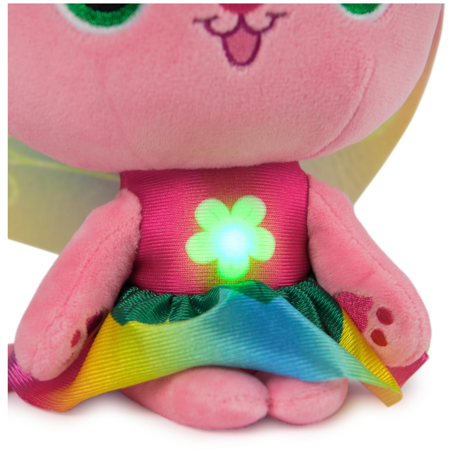 Gabby’s Dollhouse Fairylandia Official Rainbow Light-Up Kitty Fairy Plush, Cat Stuffed Animal, Sensory Toys for Ages 3 & Up
