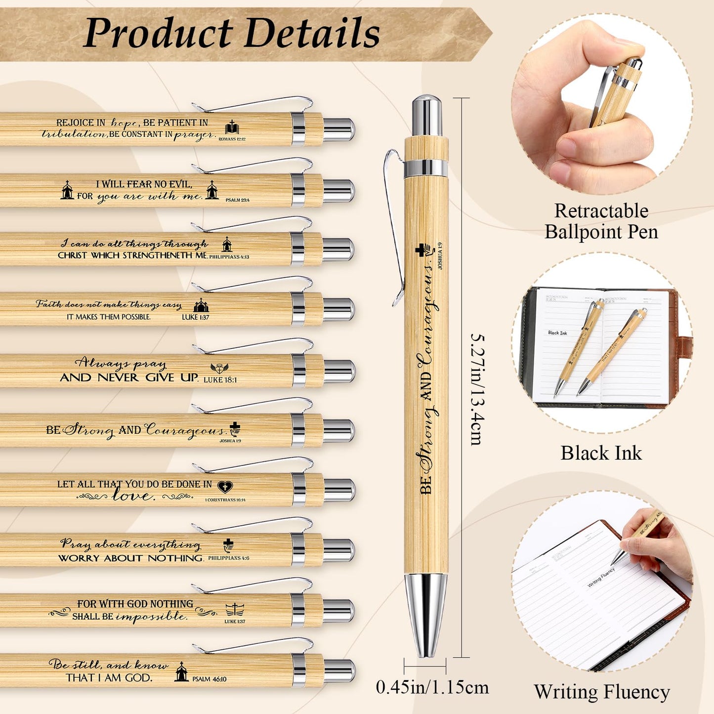 Spakon 60 Pcs Father's Day Christian Gifts Bulk Leather Prayer Journal Religious Scripture Notebook with Bible Verse Pens for Graduation Coworker Women Men Church Members (English Tree of Life)