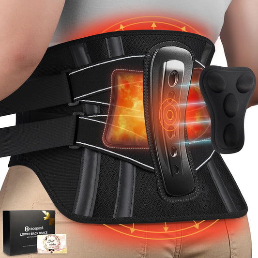 Back Brace For Lower Back Pain Women Men With 360°Support & Hot/Cold Compress,Breathable Back Support Belt With 3D Pad,Adjustable Back Brace For Sciatica,Herniated Disc,Scoliosis,XL